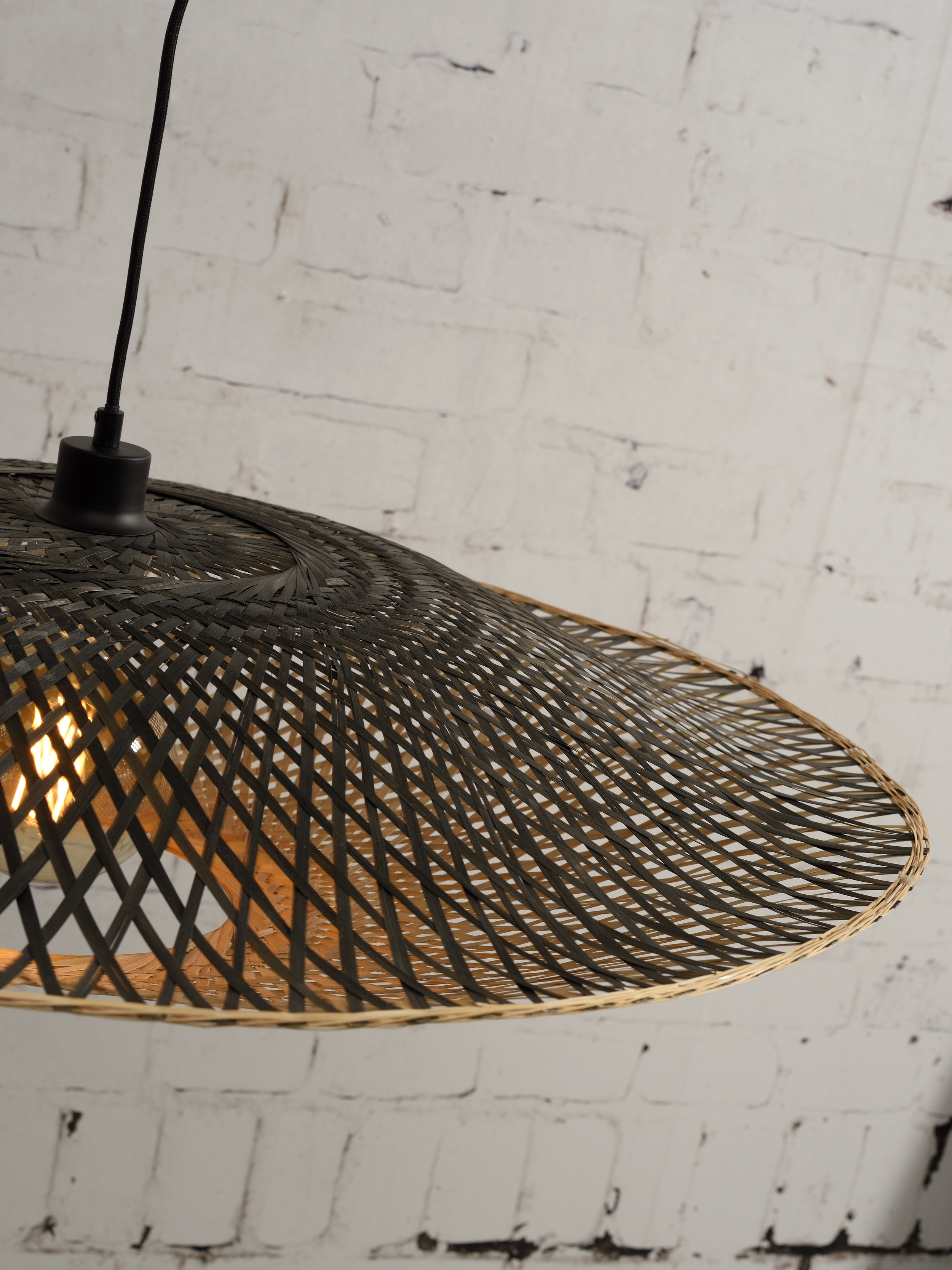GOOD&MOJO Hanglamp 'Kalimantan' 87cm, Bamboe, kleur Naturel