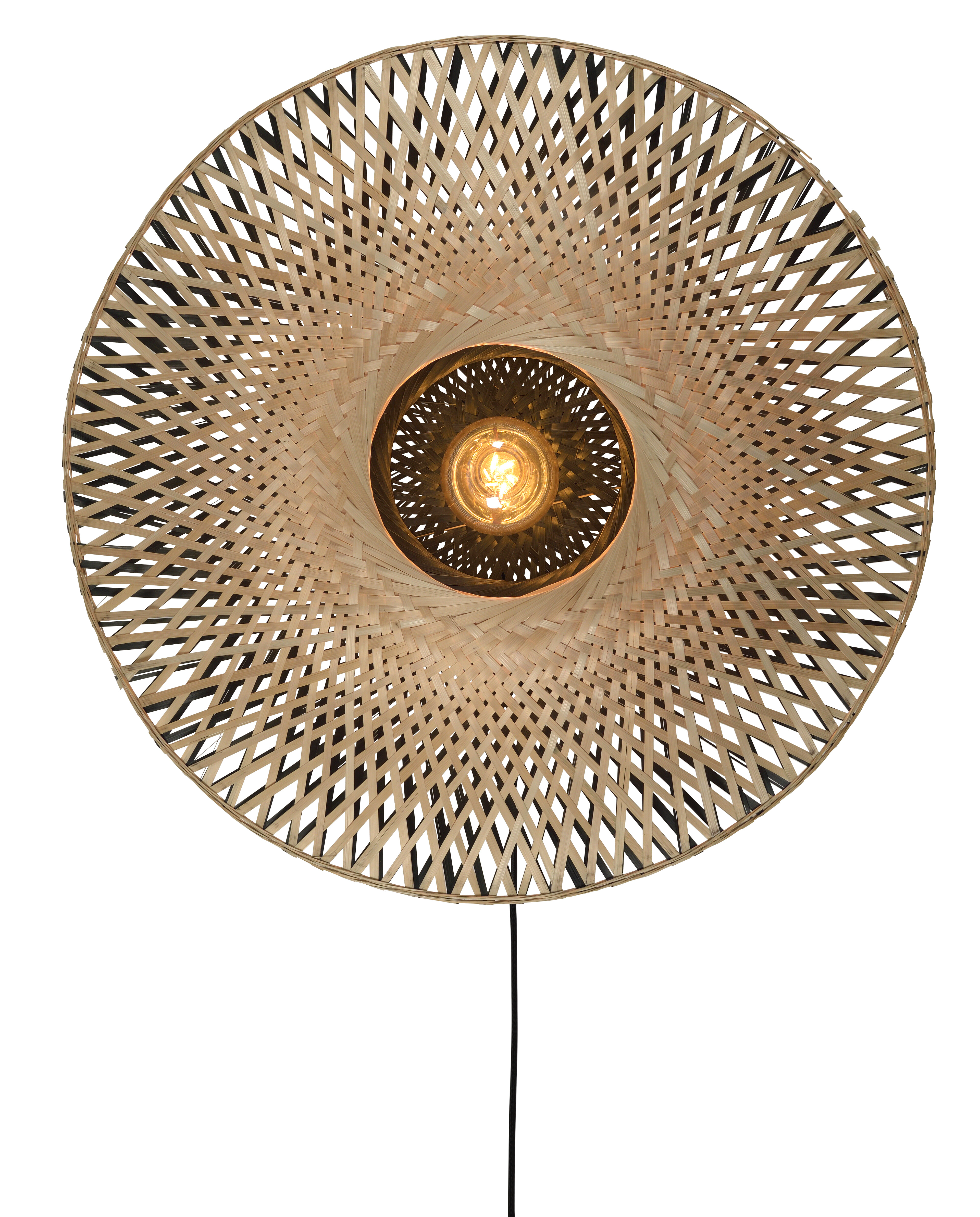 GOOD&MOJO Wandlamp 'Kalimantan' 60cm, Bamboe, kleur Naturel