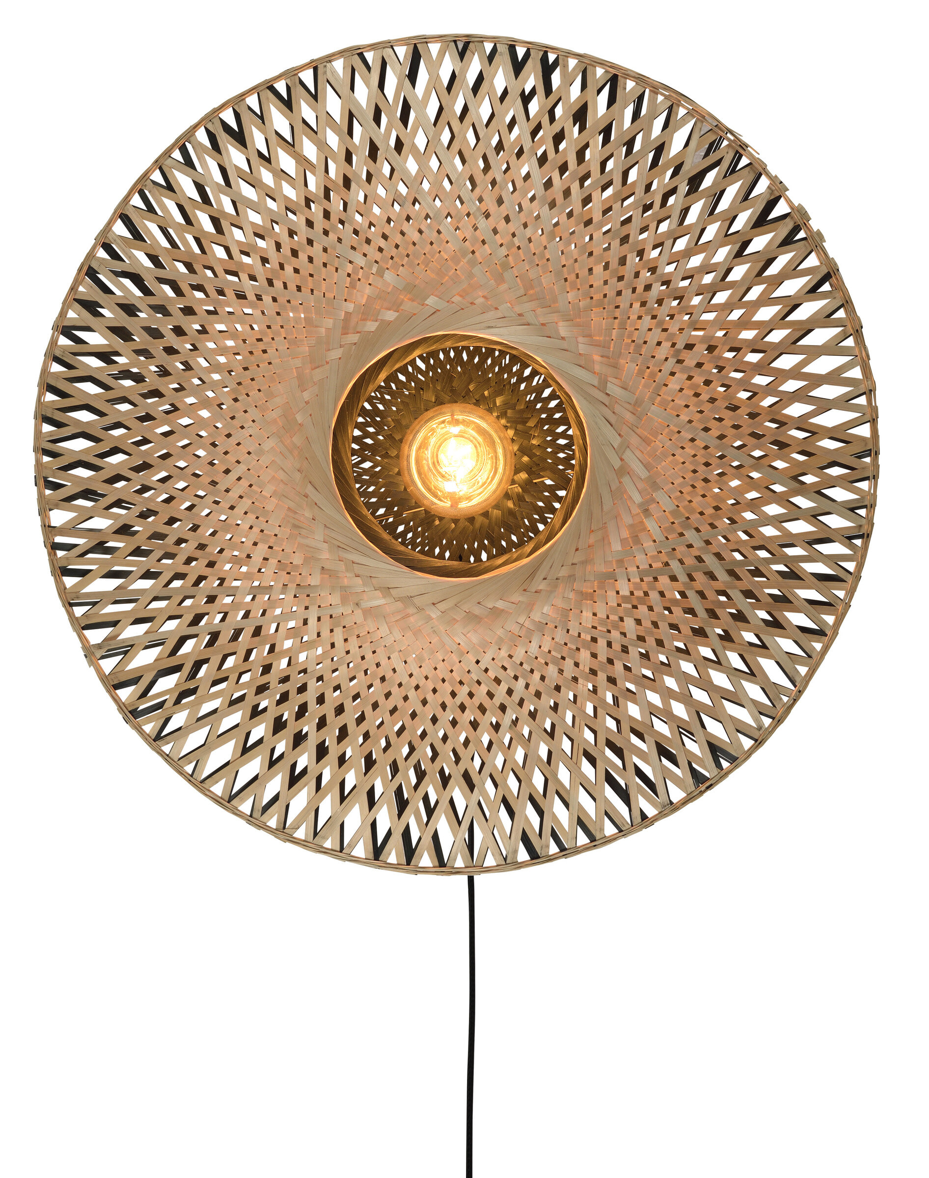 GOOD&MOJO Wandlamp 'Kalimantan' 87cm, Bamboe, kleur Naturel