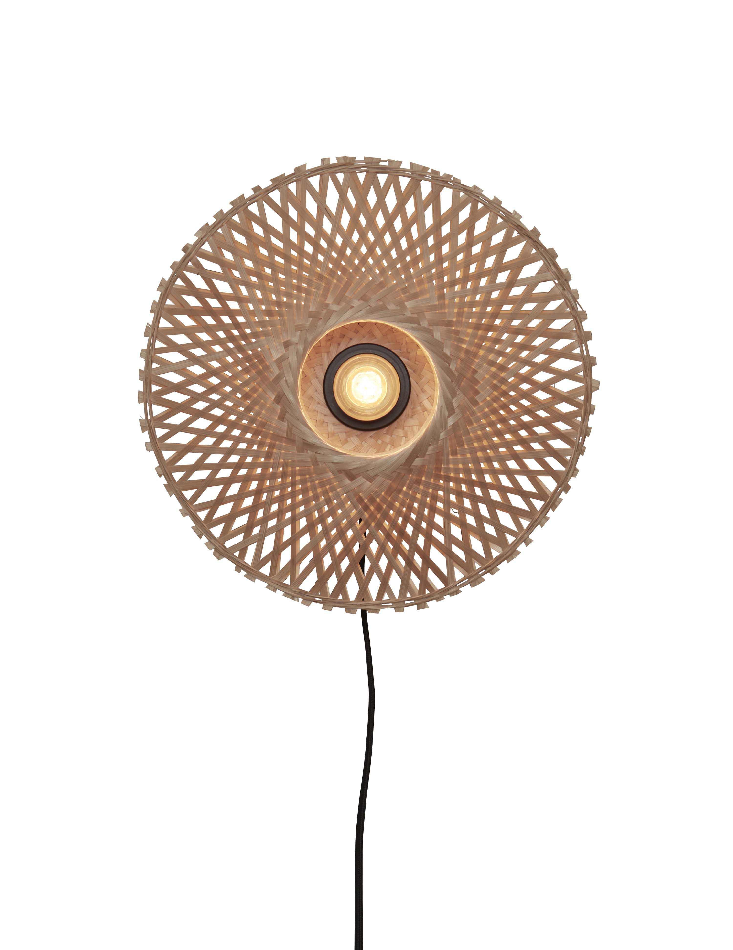 GOOD&MOJO Wandlamp 'Kalimantan' Bamboe, 30cm, kleur Naturel