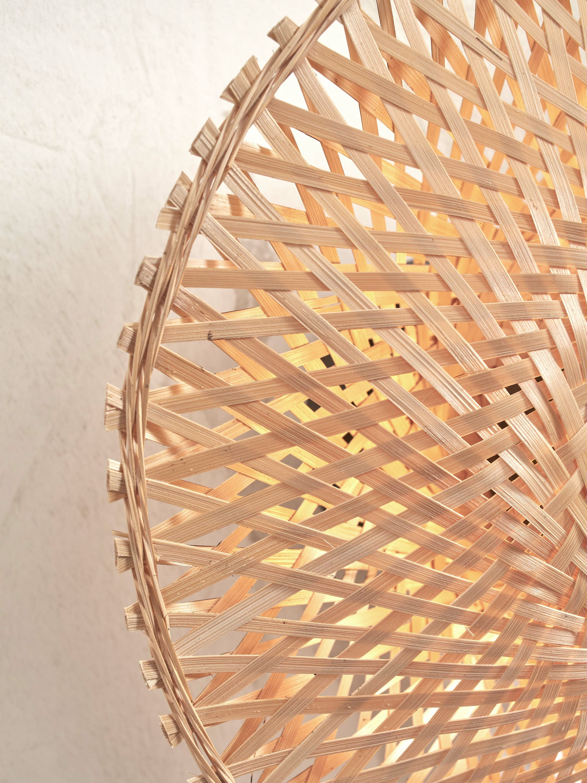 GOOD&MOJO Wandlamp 'Kalimantan' Bamboe, 30cm, kleur Naturel