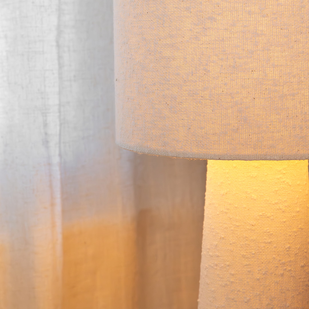 WOOOD Vloerlamp 'Loft' Bouclé, 130cm