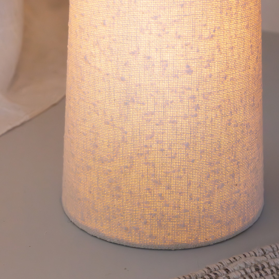 WOOOD Vloerlamp 'Loft' Bouclé, 130cm