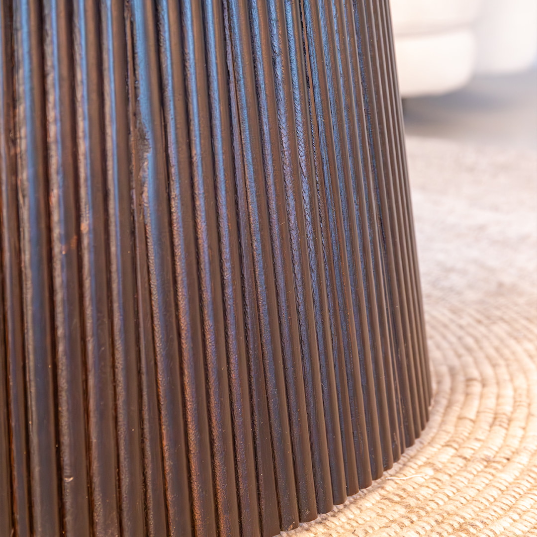 Sohome Ovale Salontafel 'Olav' Mangohout, 120 x 70cm, kleur Walnoot
