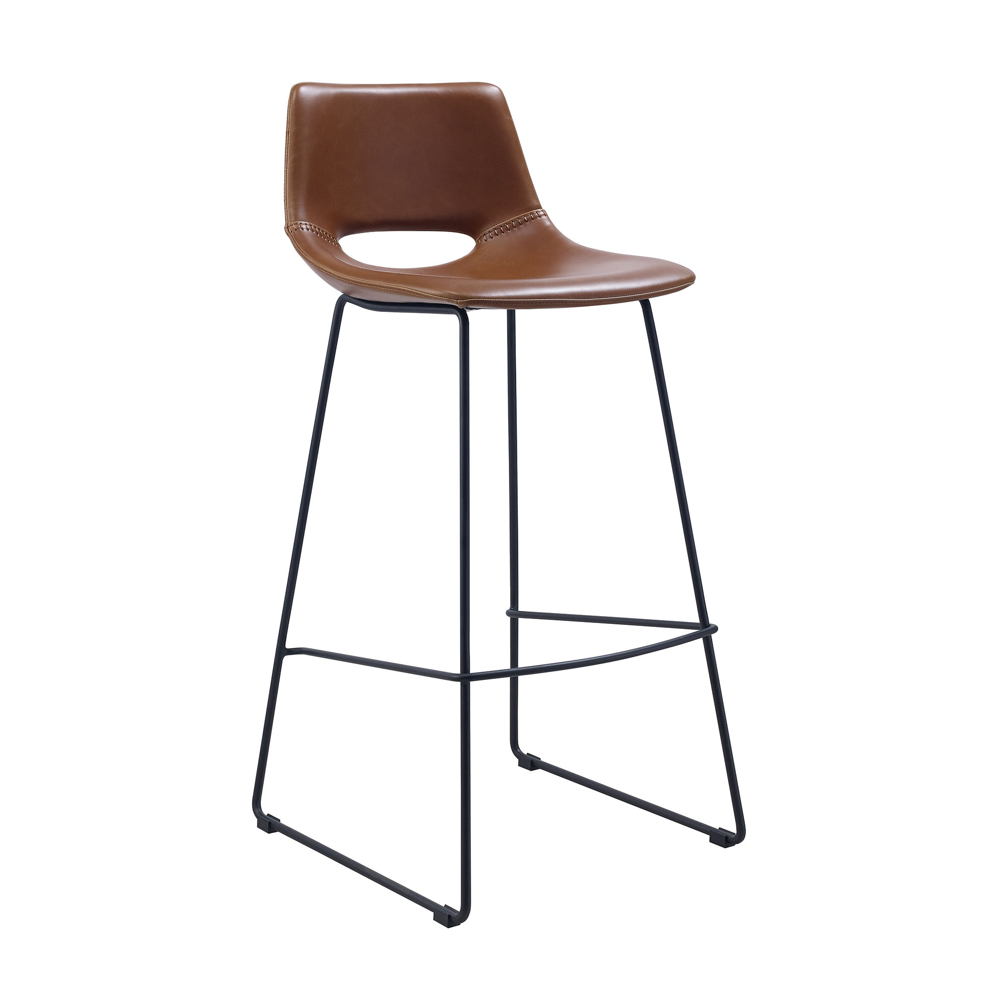 Kave Home Barkruk 'Zendaya', kleur lichtbruin