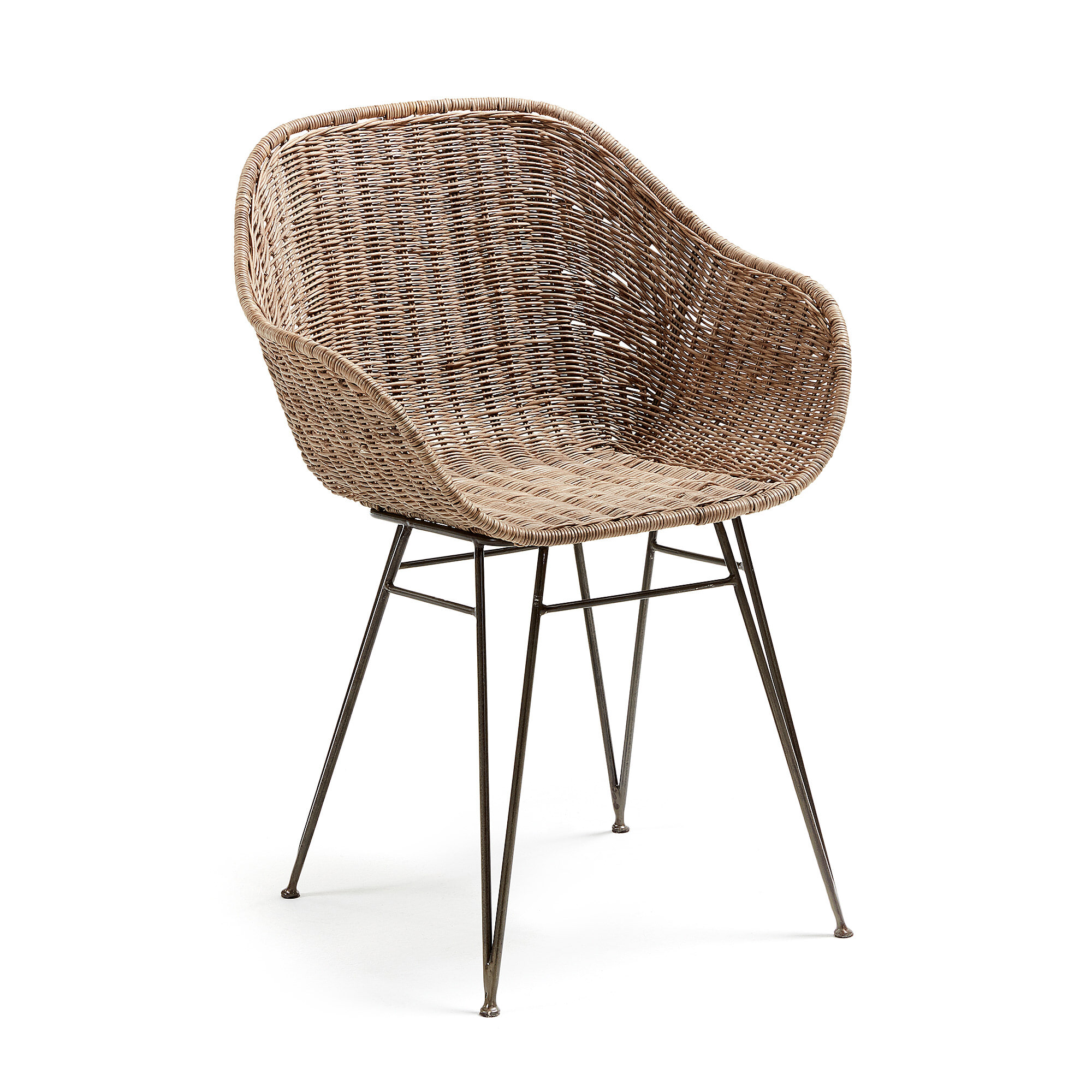 Kave Home Eetkamerstoel 'Chart' Rotan