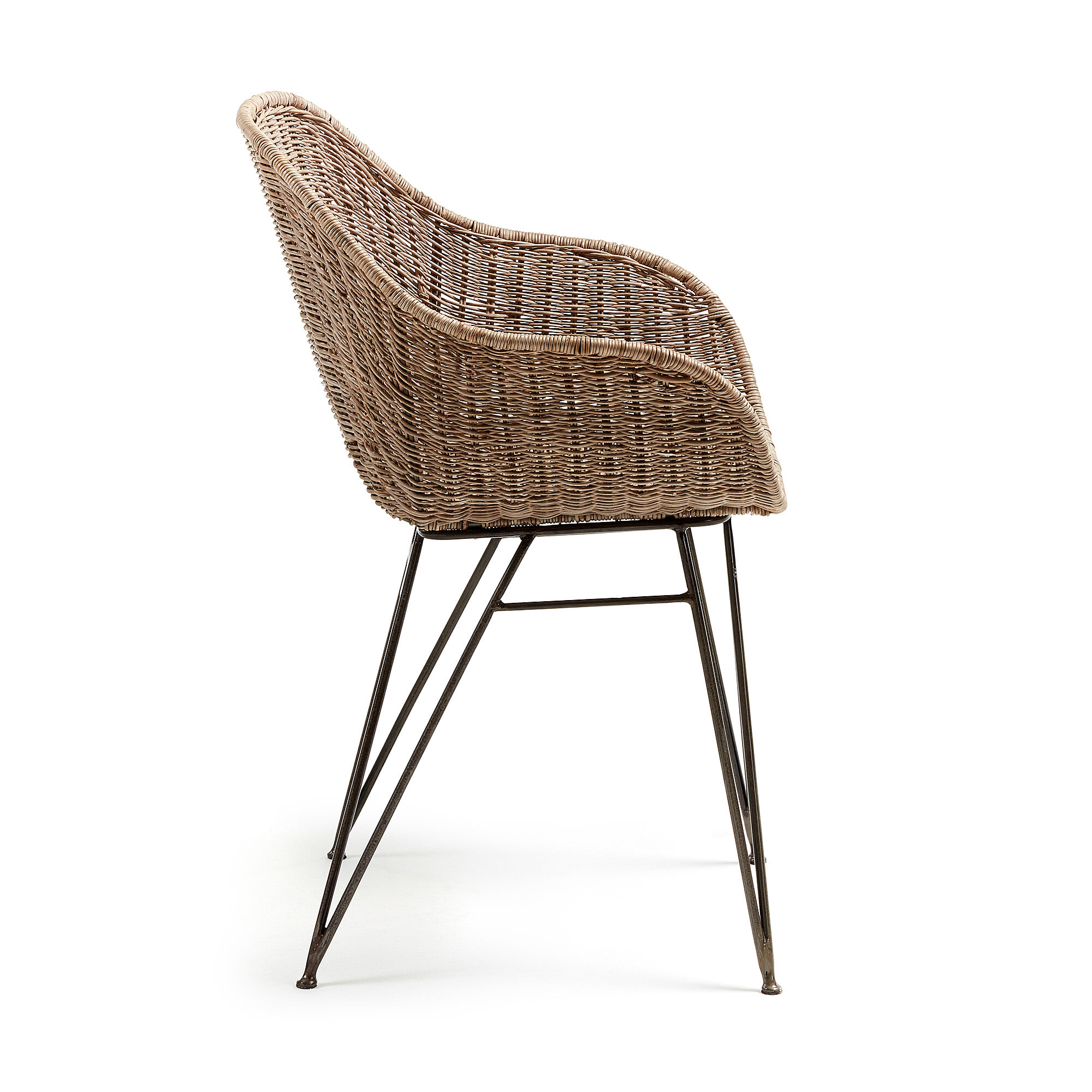Kave Home Eetkamerstoel 'Chart' Rotan