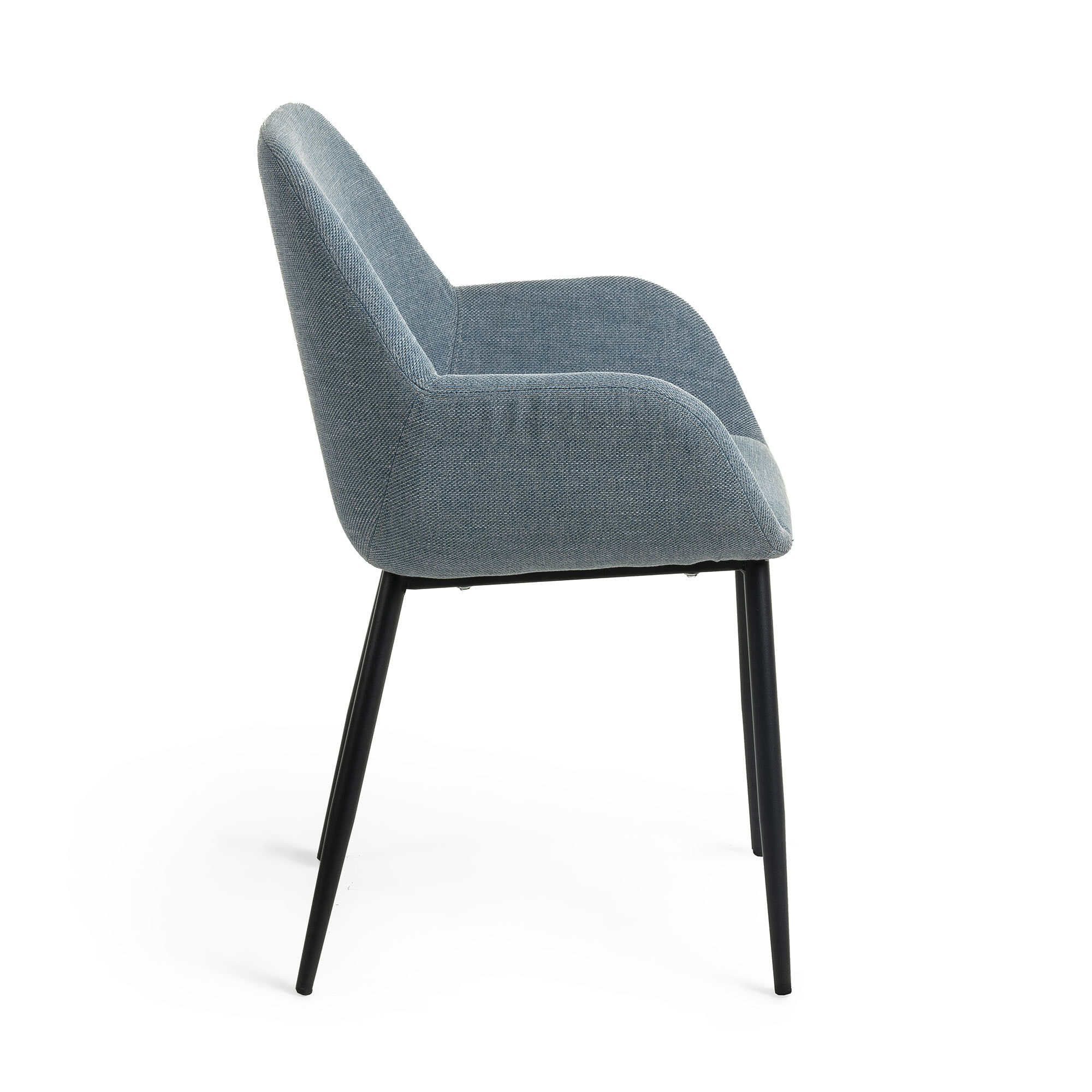 Kave Home Eetkamerstoel 'Konna', kleur Blauw