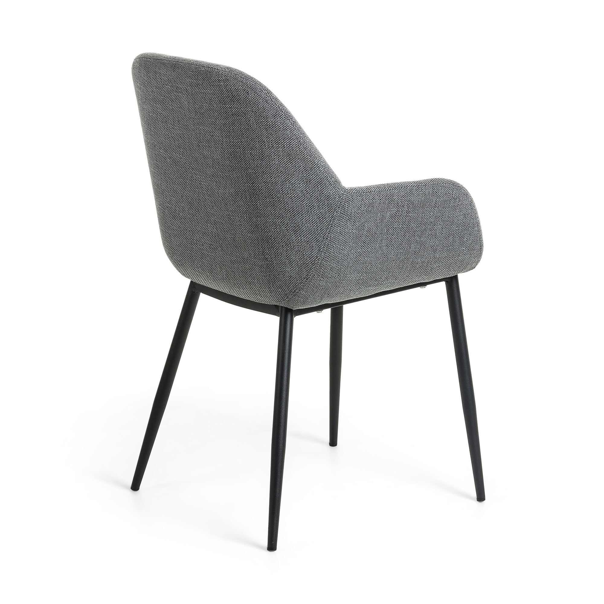 Kave Home Eetkamerstoel 'Konna', kleur Donkergrijs