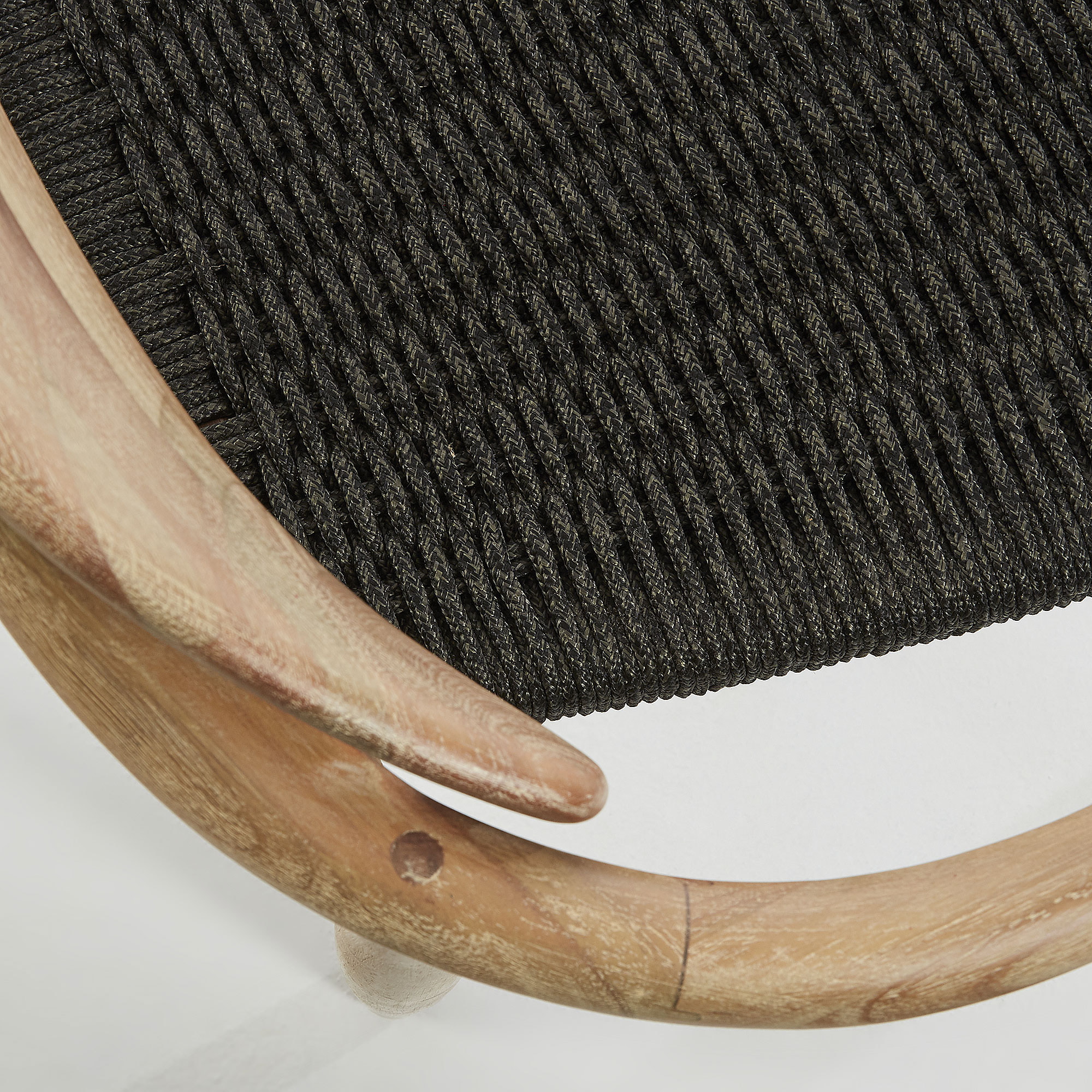 Kave Home Tuin / Eetkamerstoel 'Nina', kleur Donkergrijs