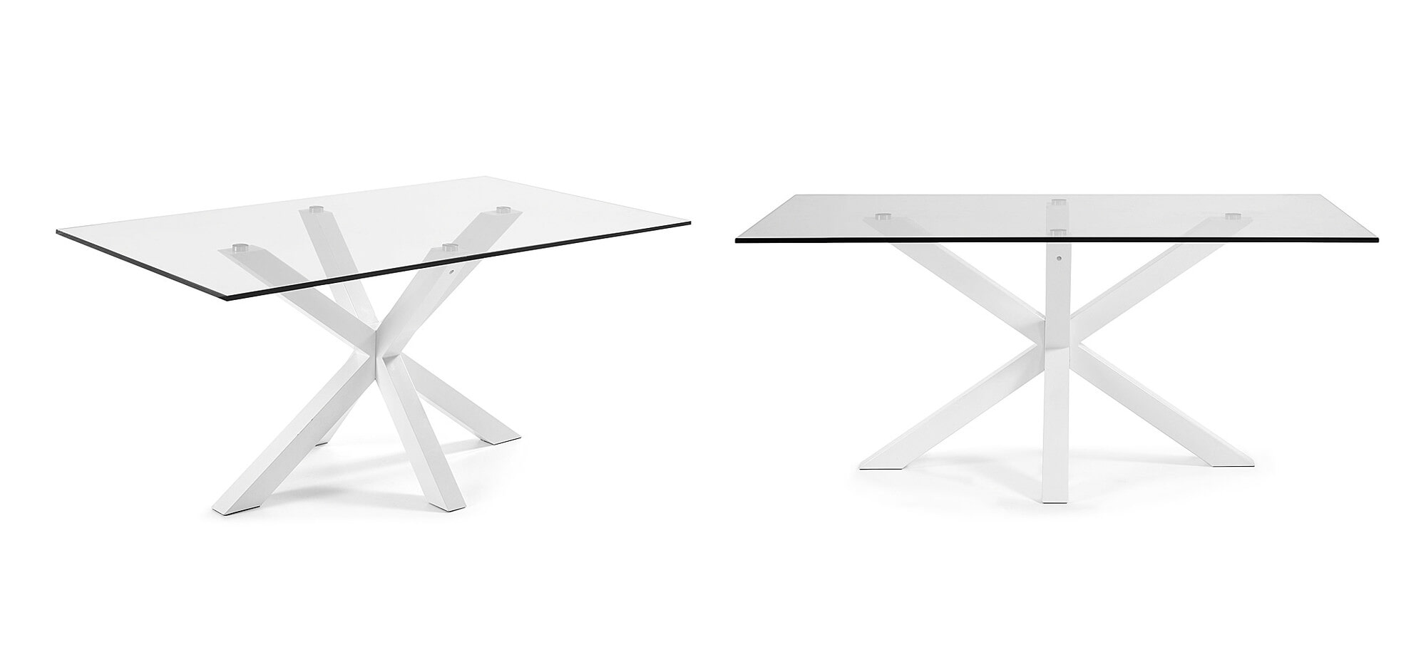 Kave Home Eettafel 'Argo' wit, 180 x 100cm