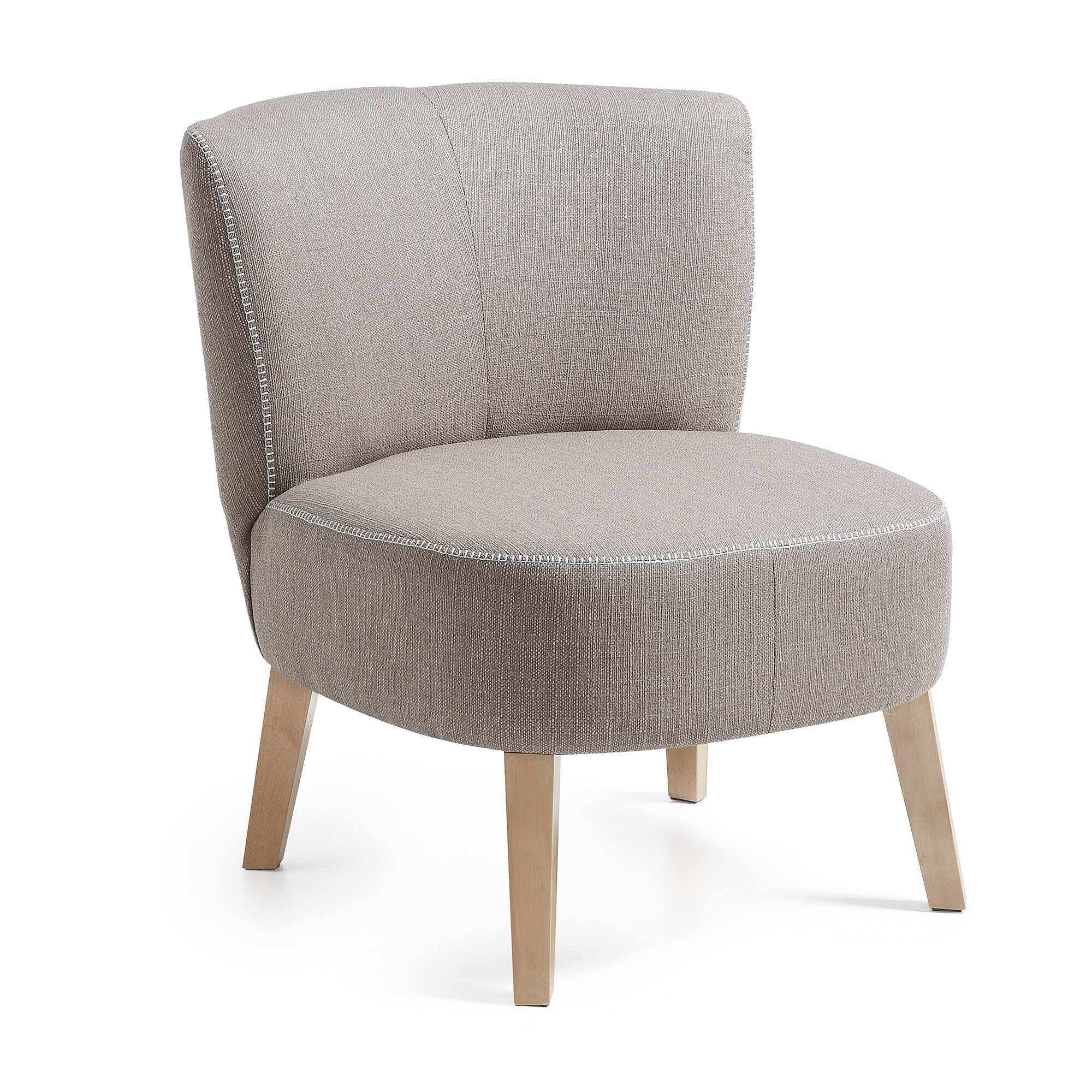 Kave Home Fauteuil 'Min' kleur lichtbruin