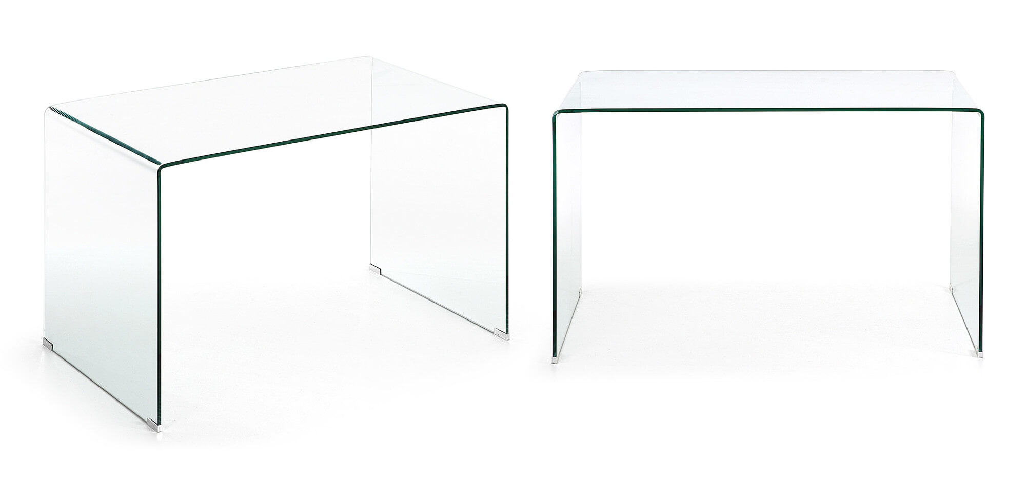 Kave Home Glazen Bureau 'Burano', 125 x 70 cm