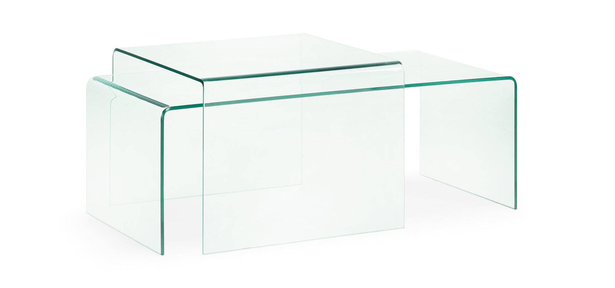 Kave Home Glazen Salontafel 'Burano', 110 x 50 cm