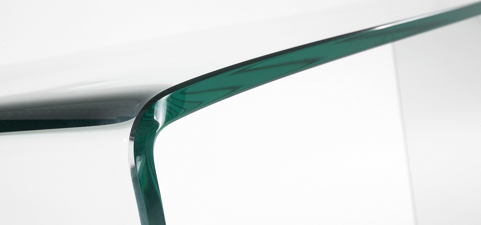 Kave Home Glazen Sidetable 'Burano', 125 x 40 cm