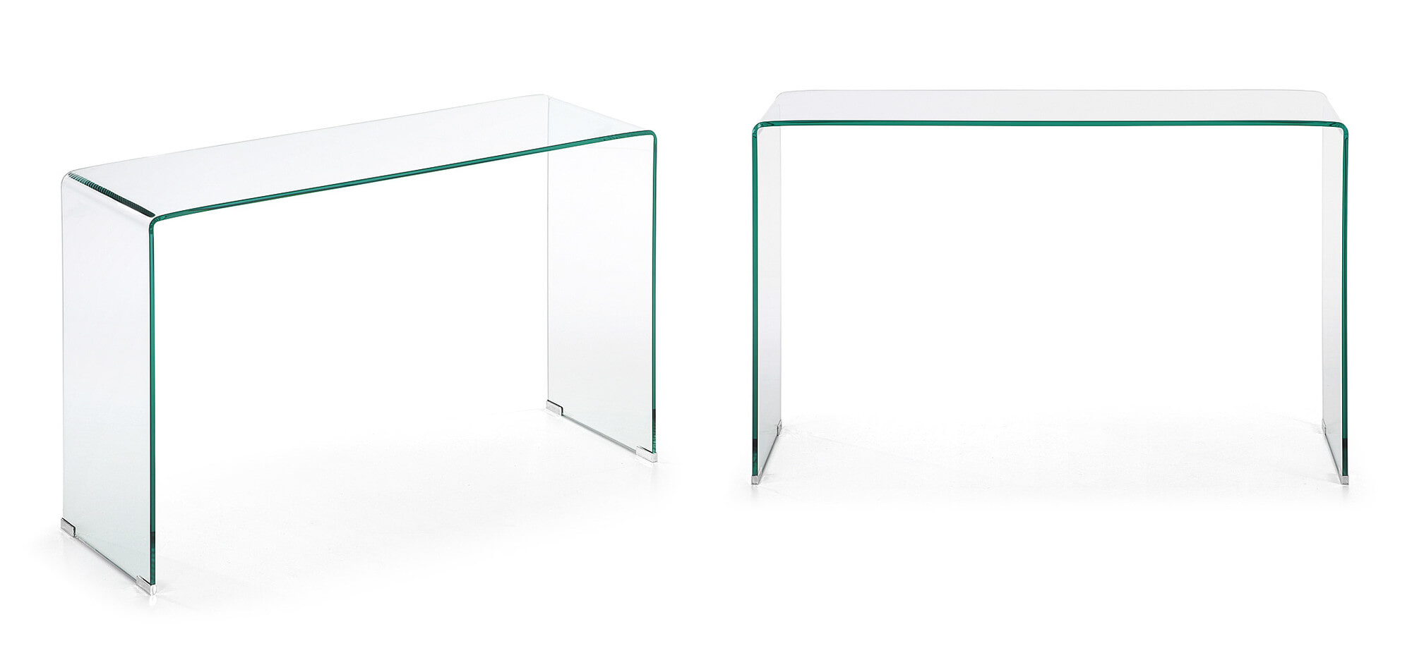 Kave Home Glazen Sidetable 'Burano', 125 x 40 cm