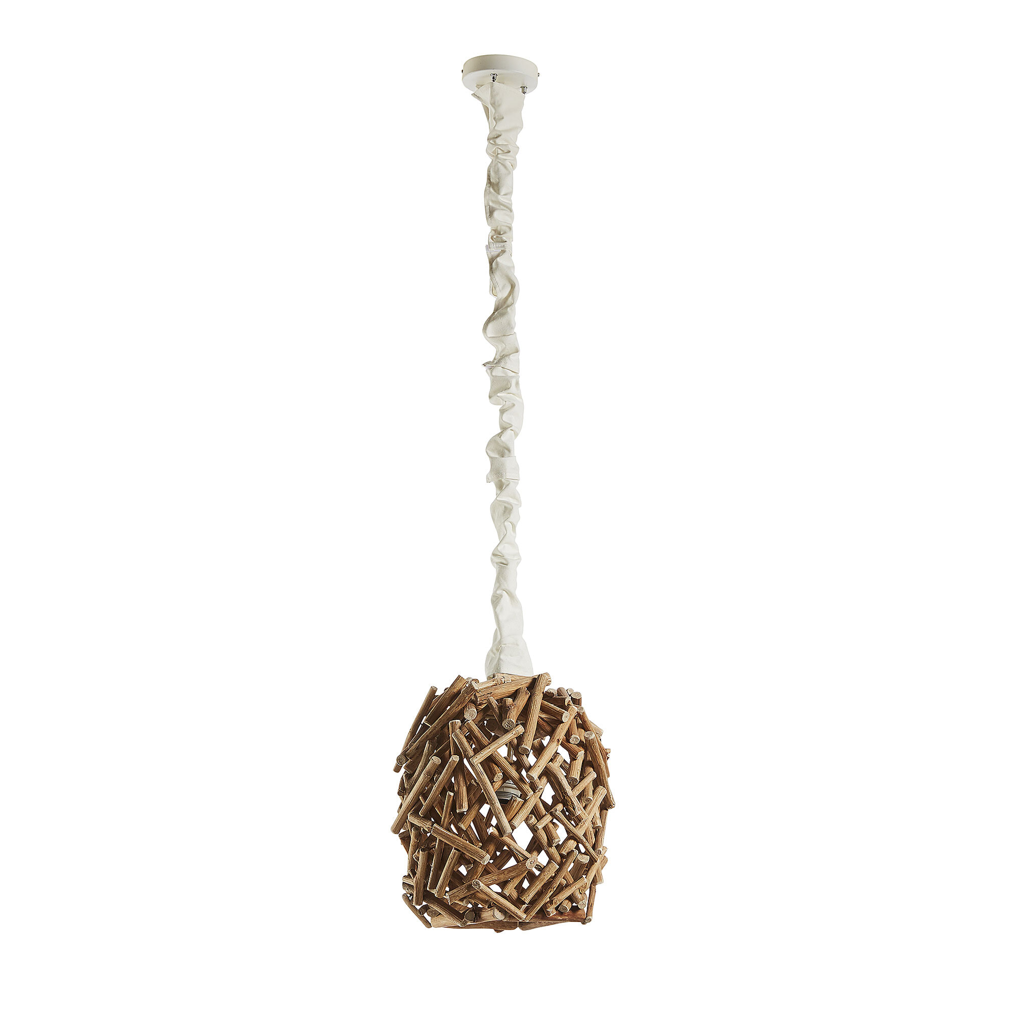 Kave Home Hanglamp 'Nakito' 35cm, kleur Naturel