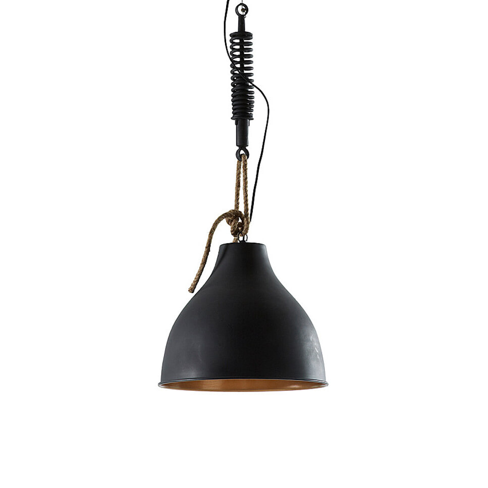 Kave Home Industriële hanglamp 'Sadie' zwart