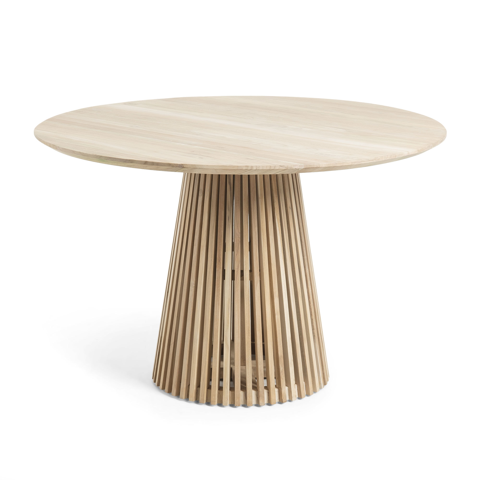 Kave Home Ronde Eettafel 'Jeanette' Teakhout, 120cm, kleur Naturel