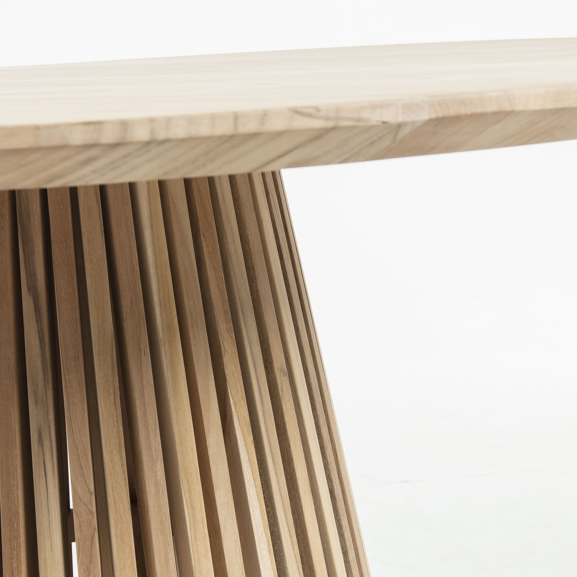 Kave Home Ronde Eettafel 'Jeanette' Teakhout, 120cm, kleur Naturel