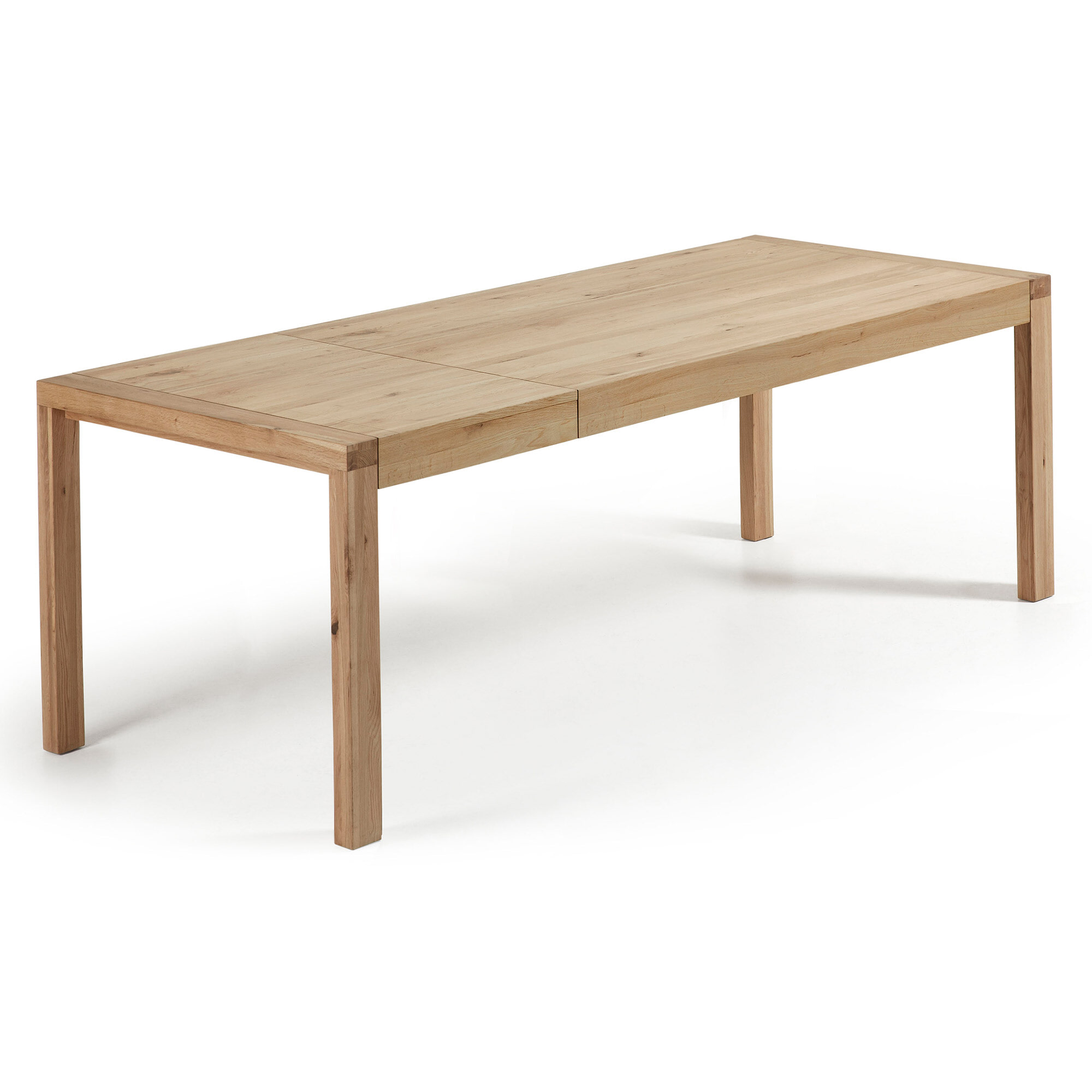 Kave Home Uitschuifbare Eettafel 'Briva' Eiken Naturel, 180 x 90cm