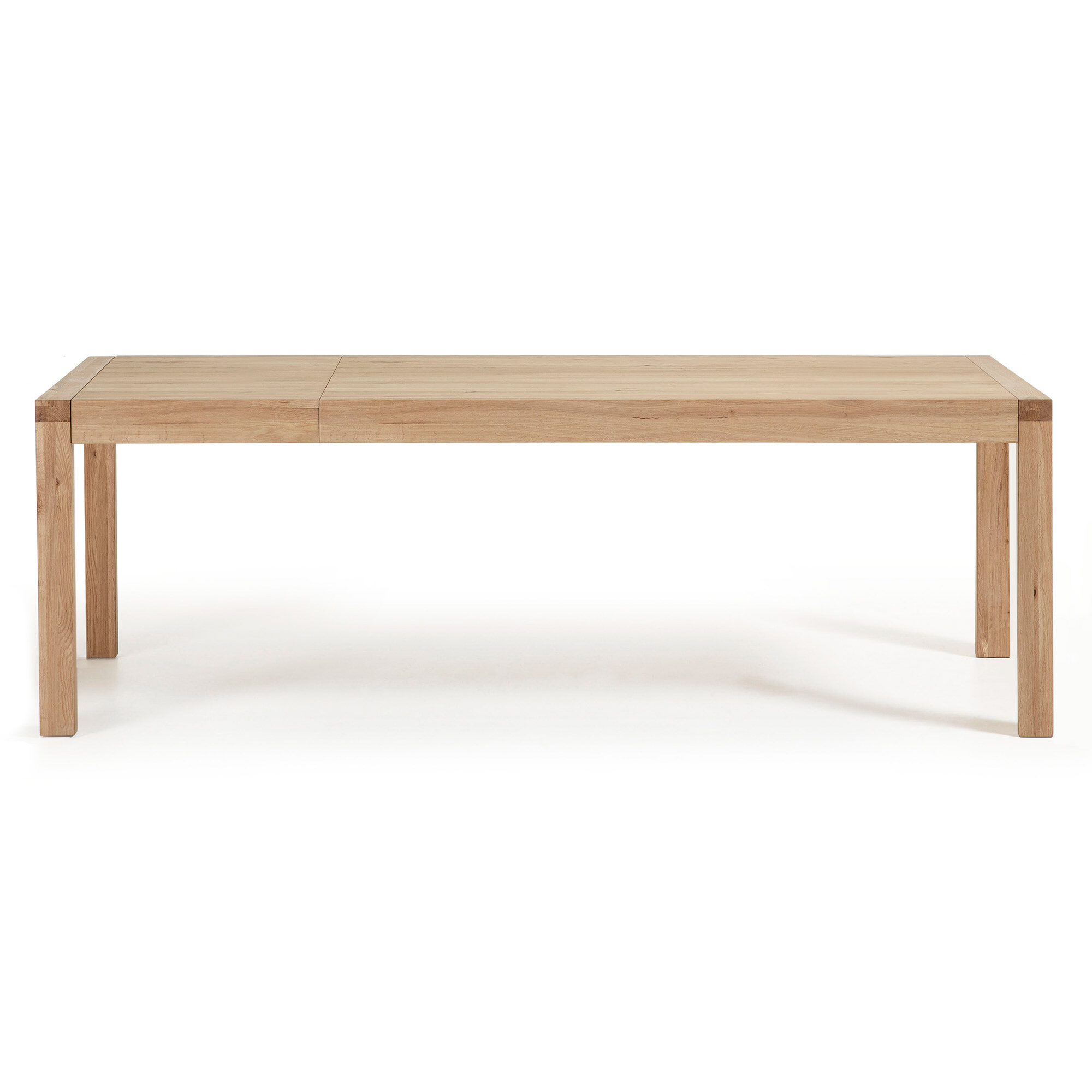 Kave Home Uitschuifbare Eettafel 'Briva' Eiken Naturel, 180 x 90cm