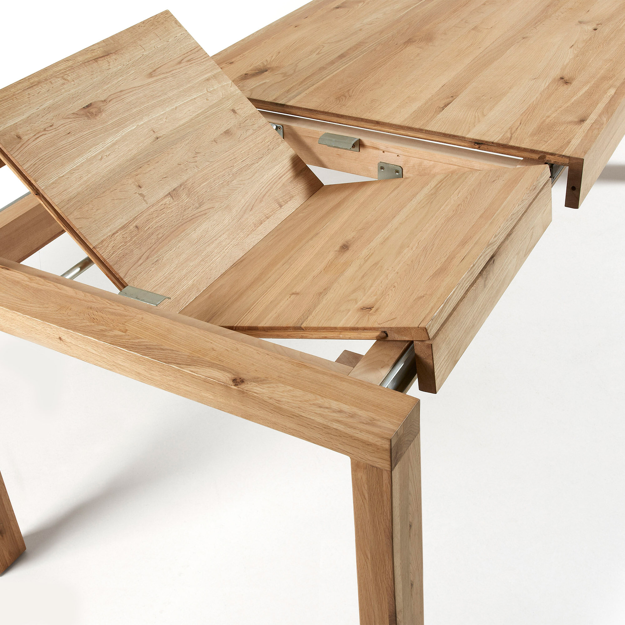 Kave Home Uitschuifbare Eettafel 'Briva' Eiken Naturel, 180 x 90cm