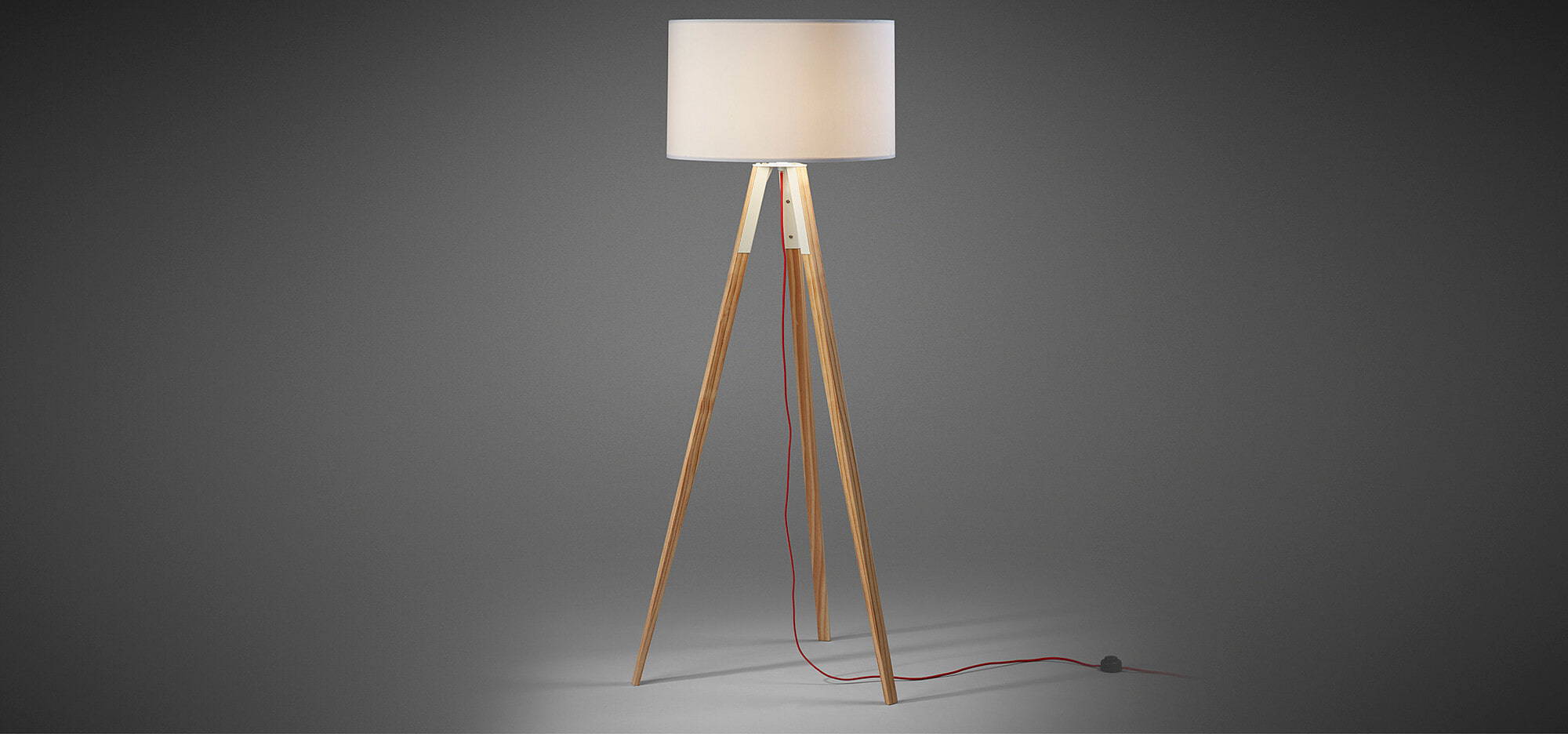 Kave Home Vloerlamp 'Iguazu' kleur Wit