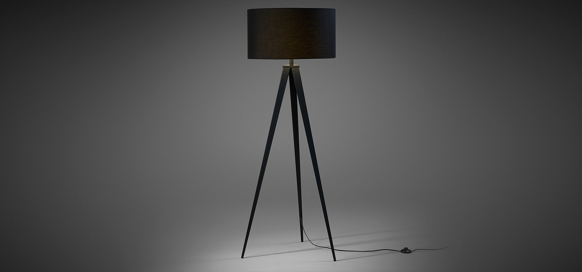 Kave Home Vloerlamp 'Iguazu', kleur zwart