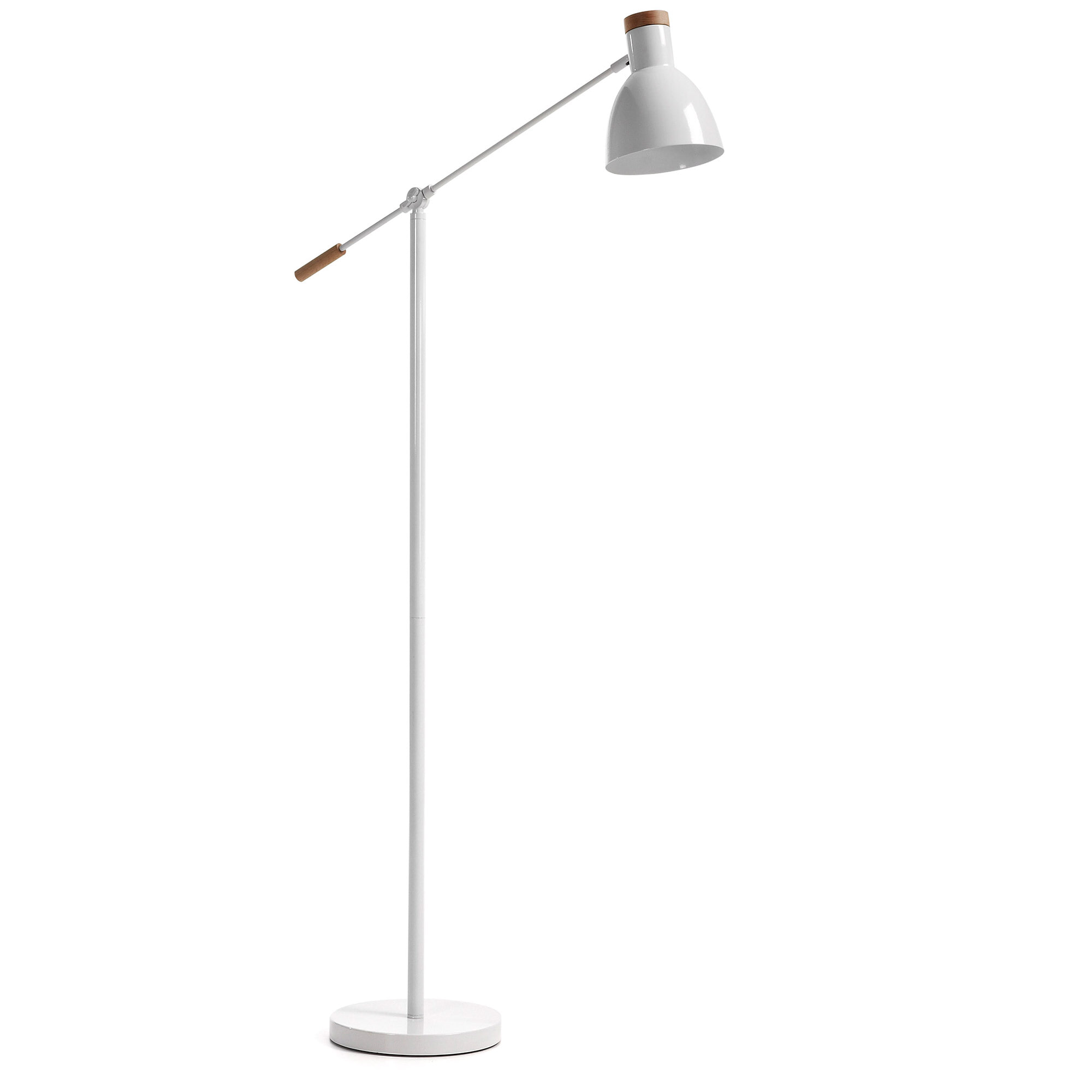 Kave Home Vloerlamp 'Tescarle', kleur wit