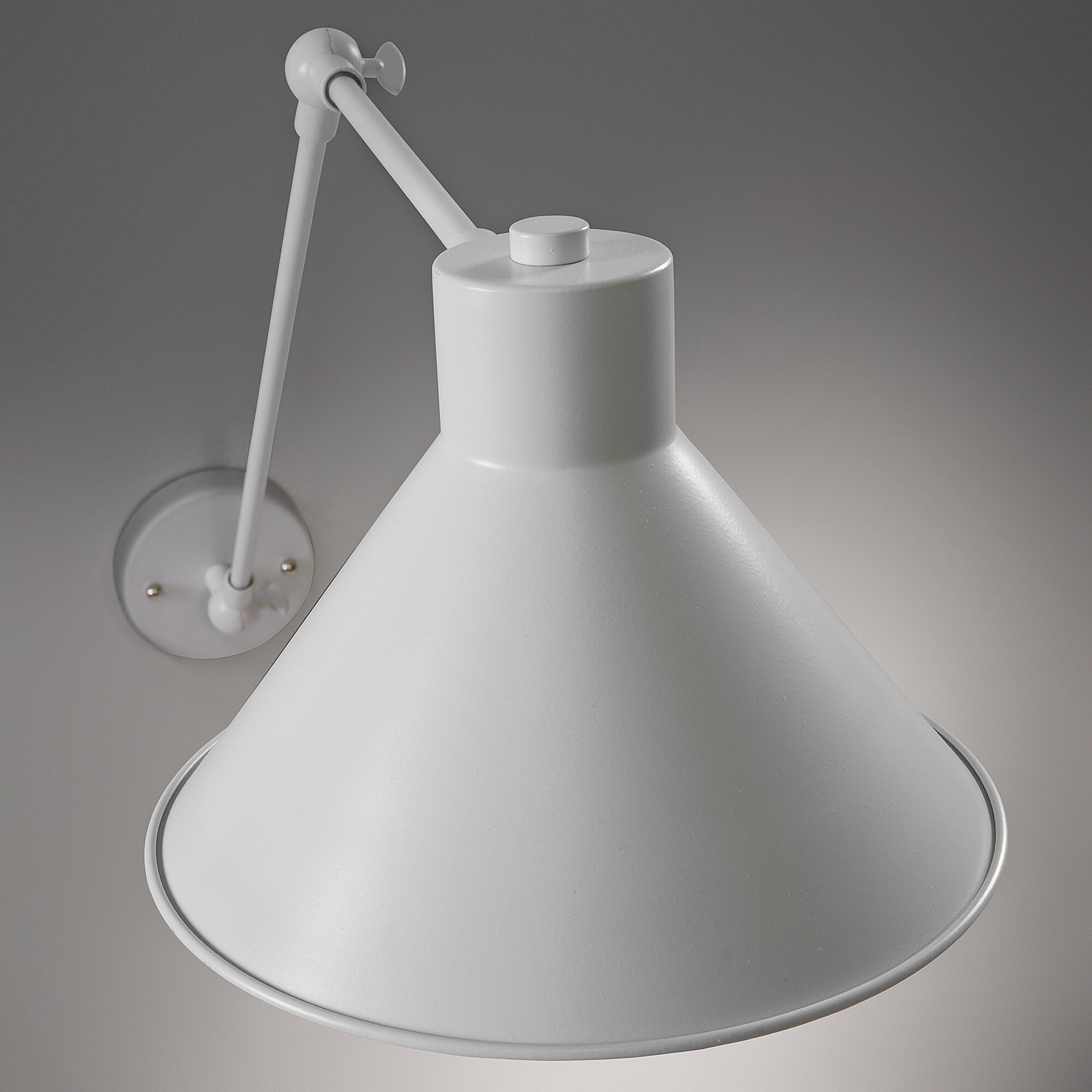 Kave Home wandlamp 'Dione', kleur wit