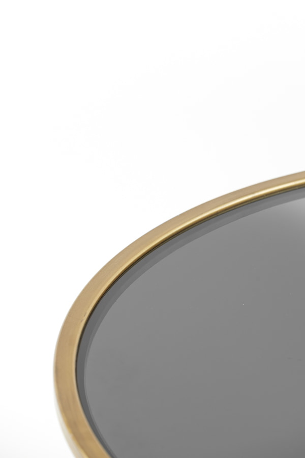 Light & Living Salontafel 'Duarte' Set van 2 stuks, kleur Goud/Smoke