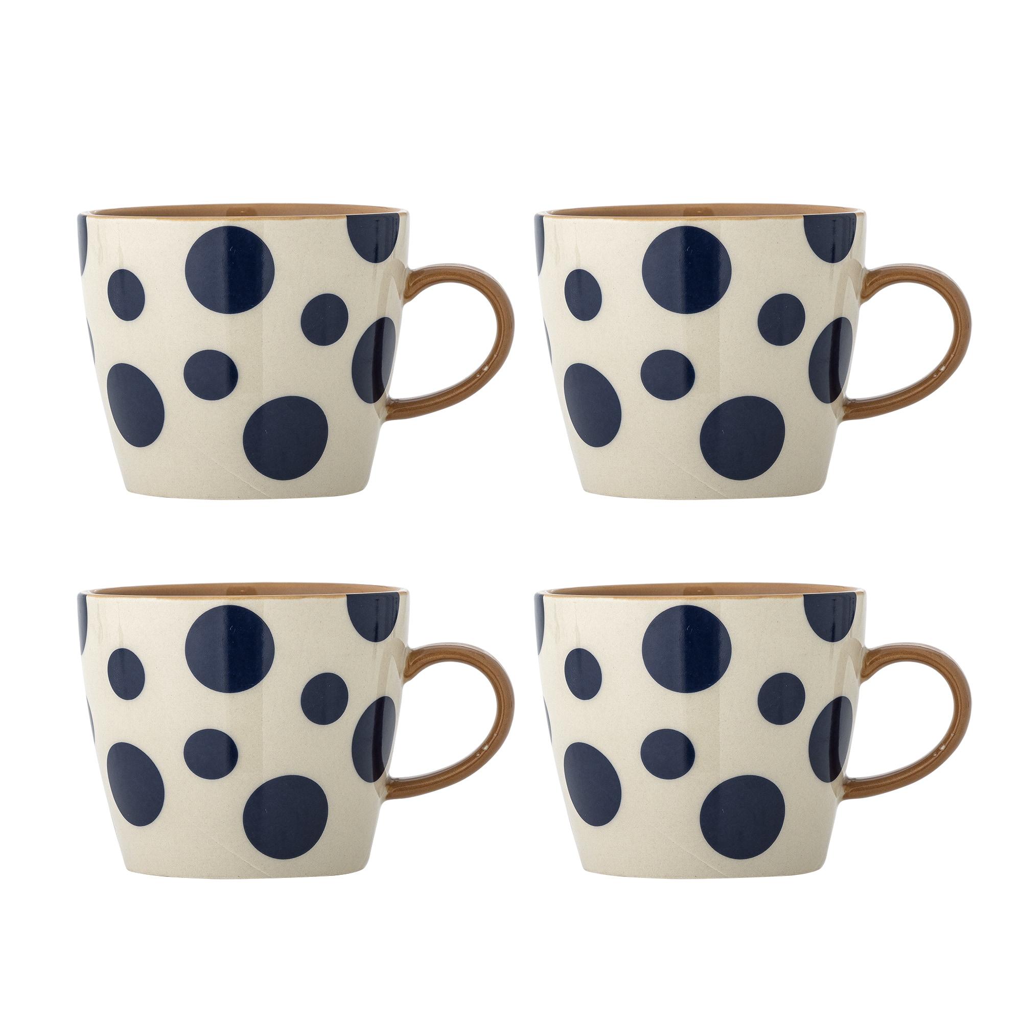 Bloomingville Mok Miri Set van 4 stuks - Meerkleurig