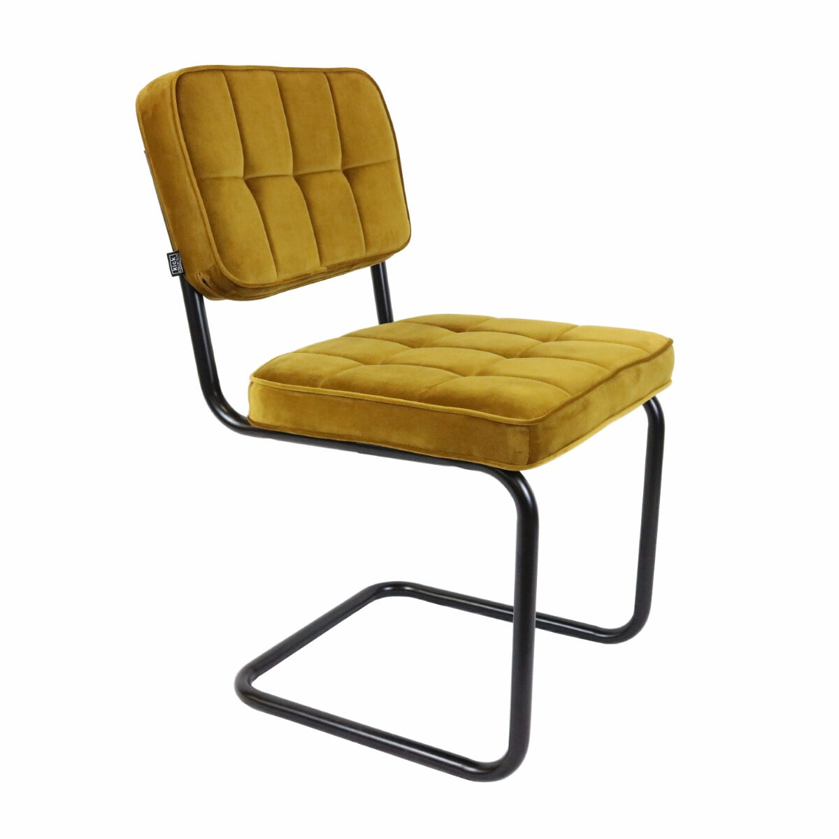 KICK Eetkamerstoel 'Ivy' Velvet, kleur Goud KICK Eetkamerstoel 'Ivy' Velvet, kleur Goud