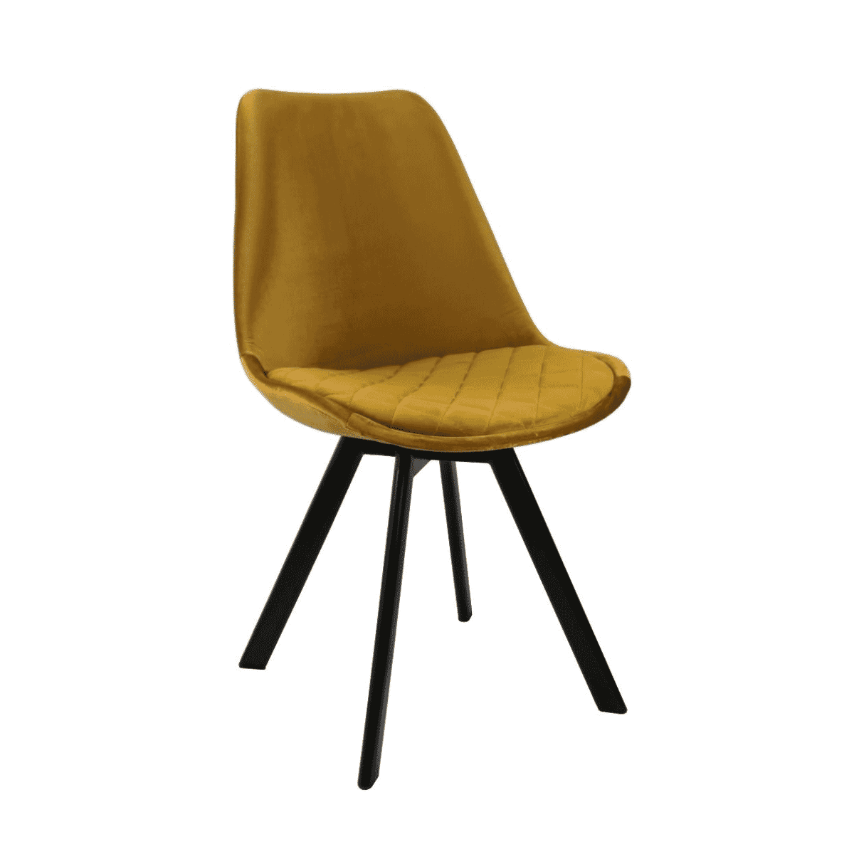 KICK Eetkamerstoel 'Soof' Velvet, kleur Goud KICK Eetkamerstoel 'Soof' Velvet, kleur Goud