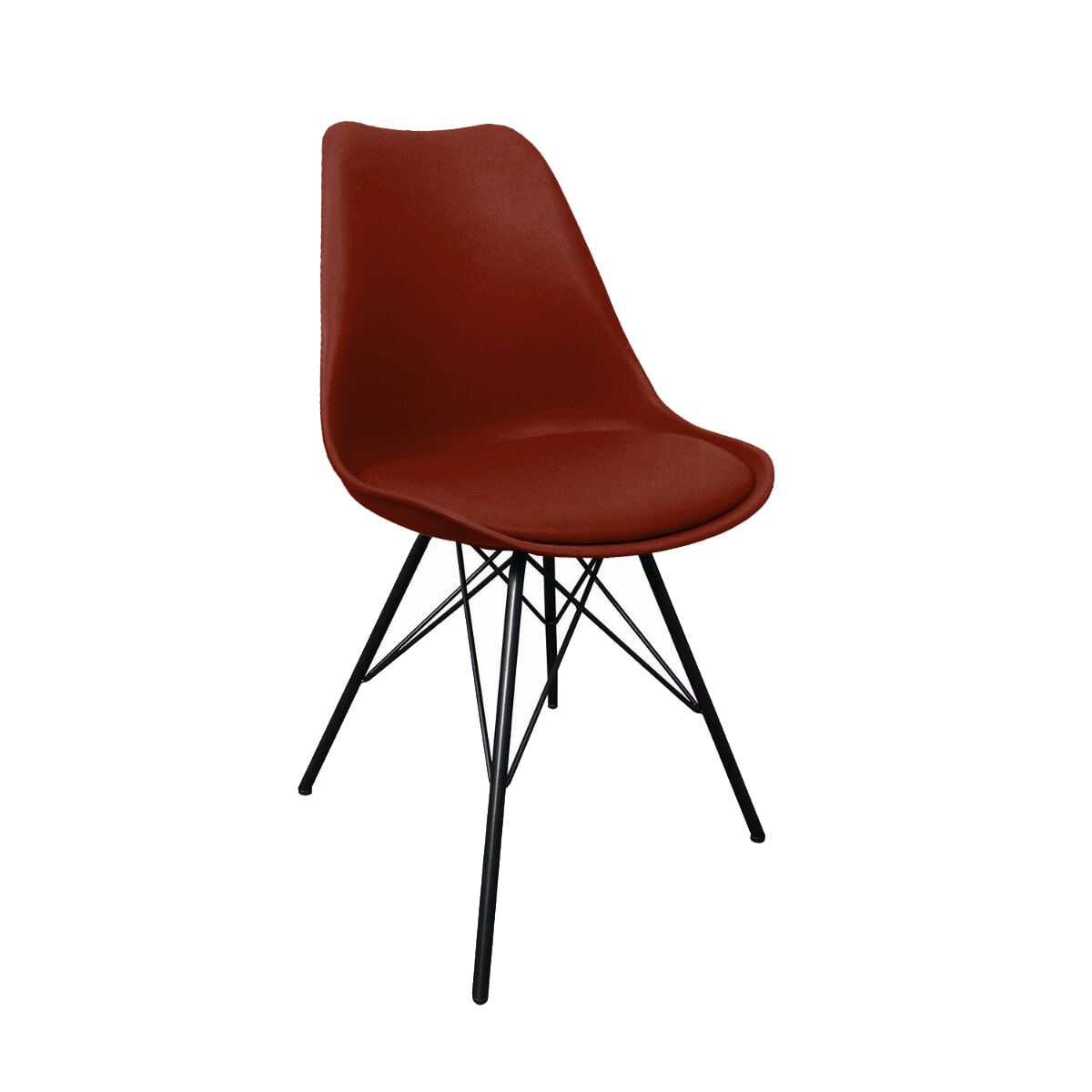 KICK Eetkamerstoel 'Luuk' kleur Rood KICK Eetkamerstoel 'Luuk' kleur Rood