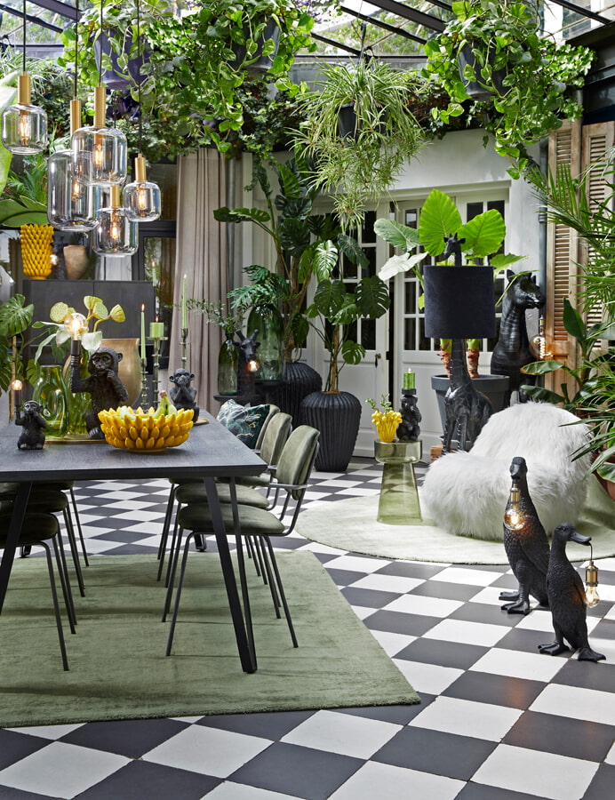 Light & Living Hanglamp 'Lekar' 5-Lamps, Antiek Brons/Smoke