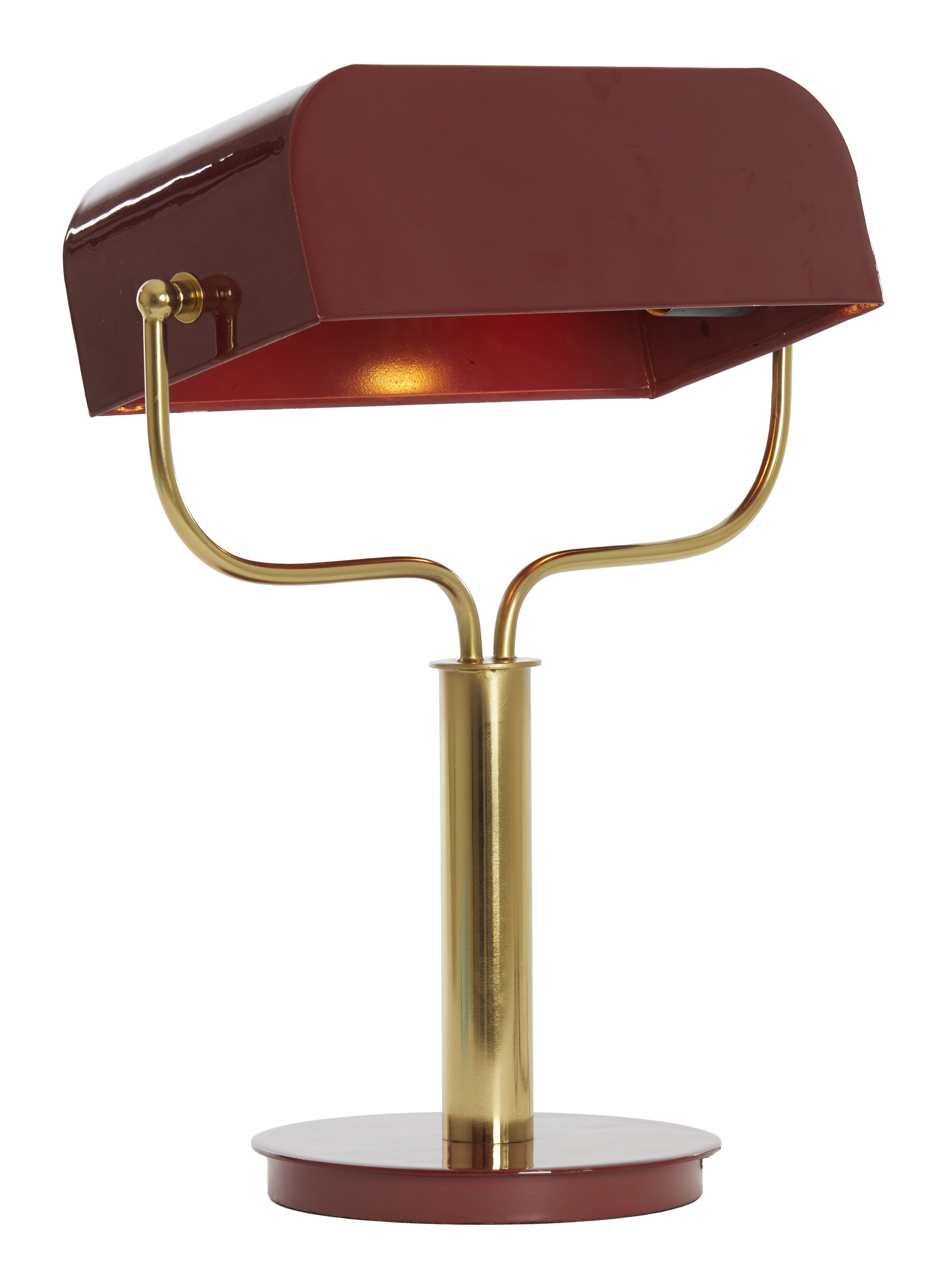 Light & Living Tafellamp 'Ayer' 43cm, kleur Bordeaux