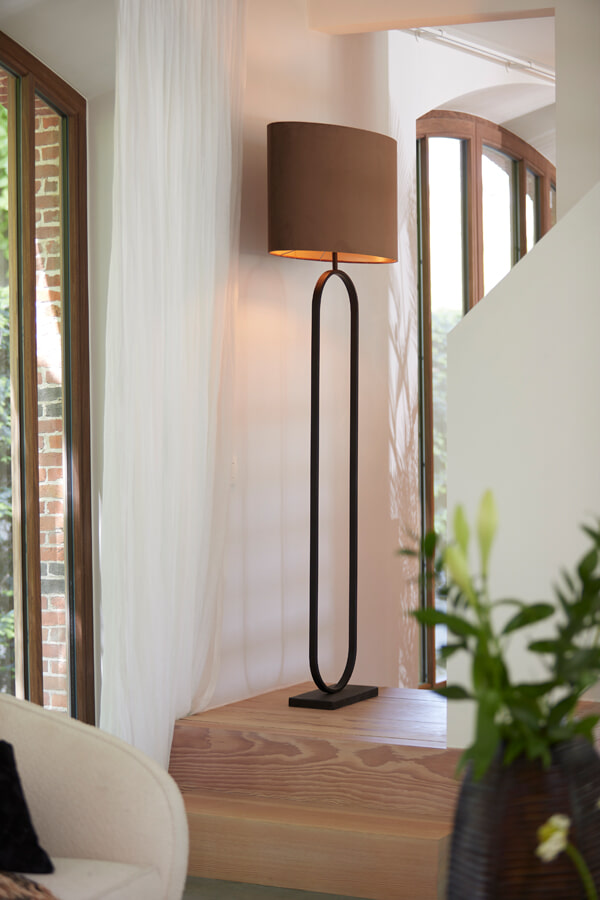 Light & Living Vloerlamp 'Jamiri', mat zwart