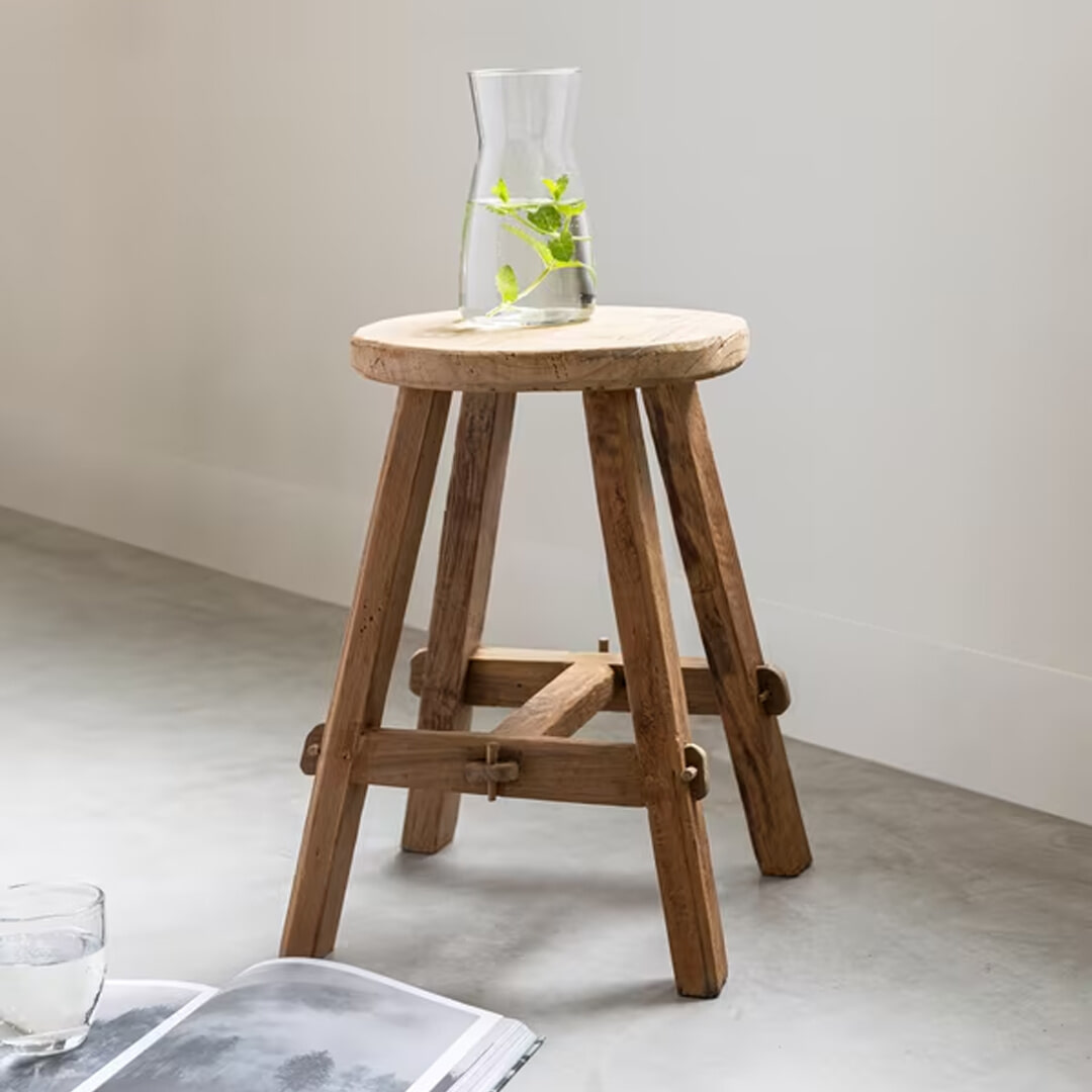 MUST Living Krukje 'Agung' Teakhout, 30cm