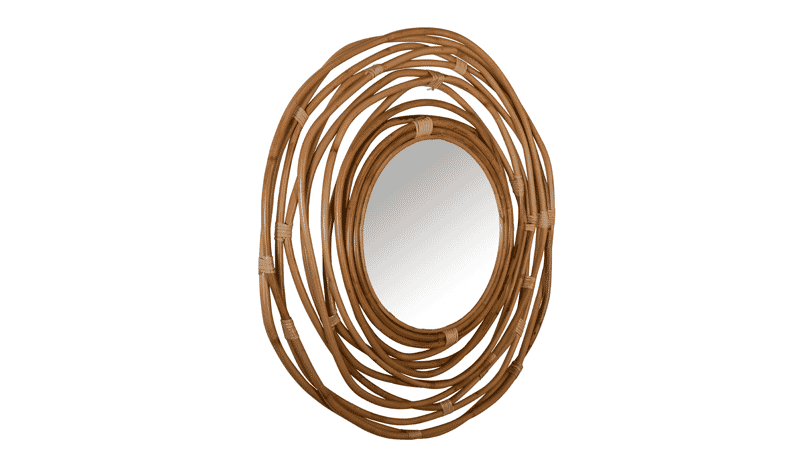 Dutchbone Ronde Spiegel 'Kubu' 75cm