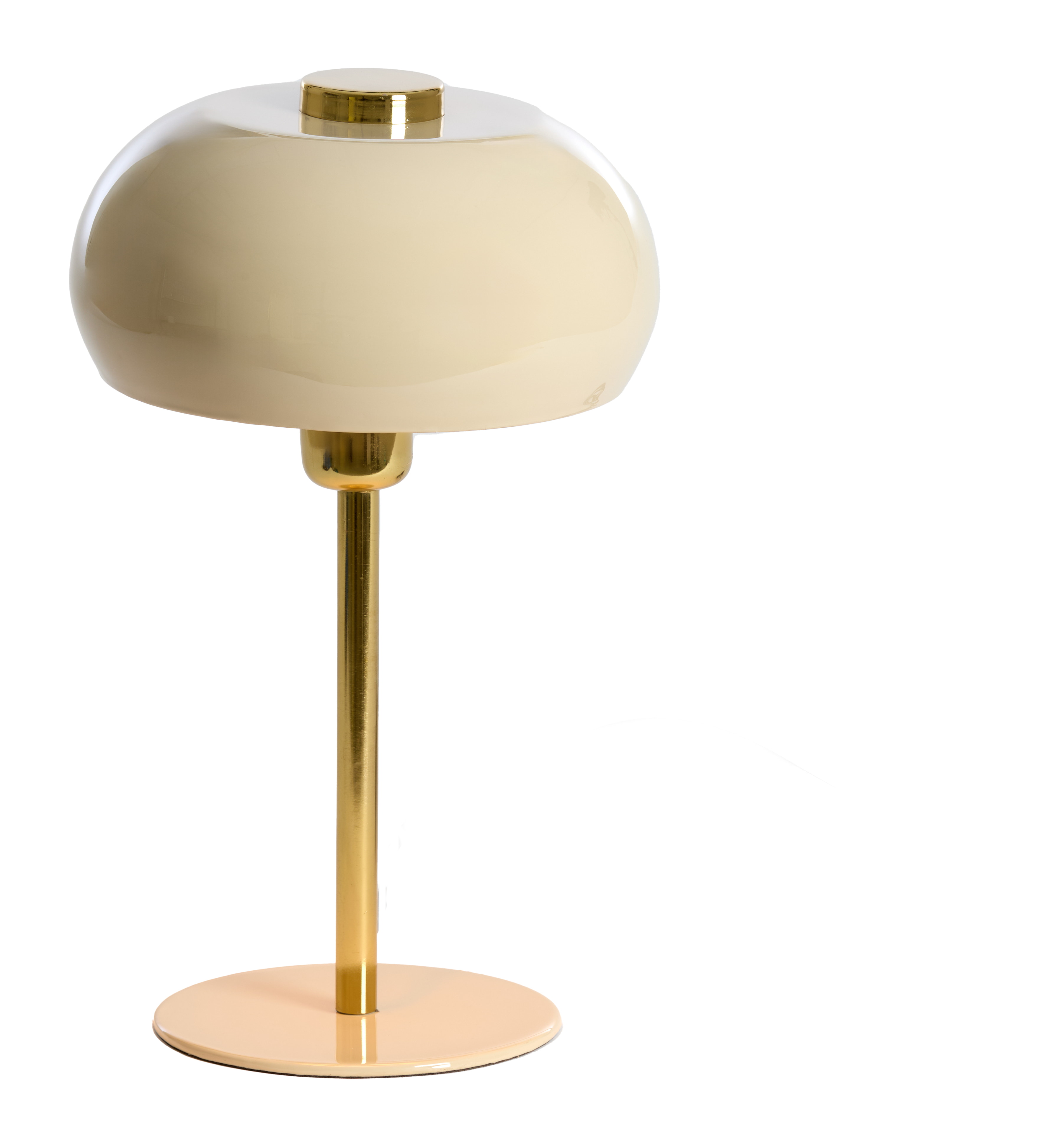 Light & Living Tafellamp 'Surin' 34cm, kleur Lichtgrijs/Goud