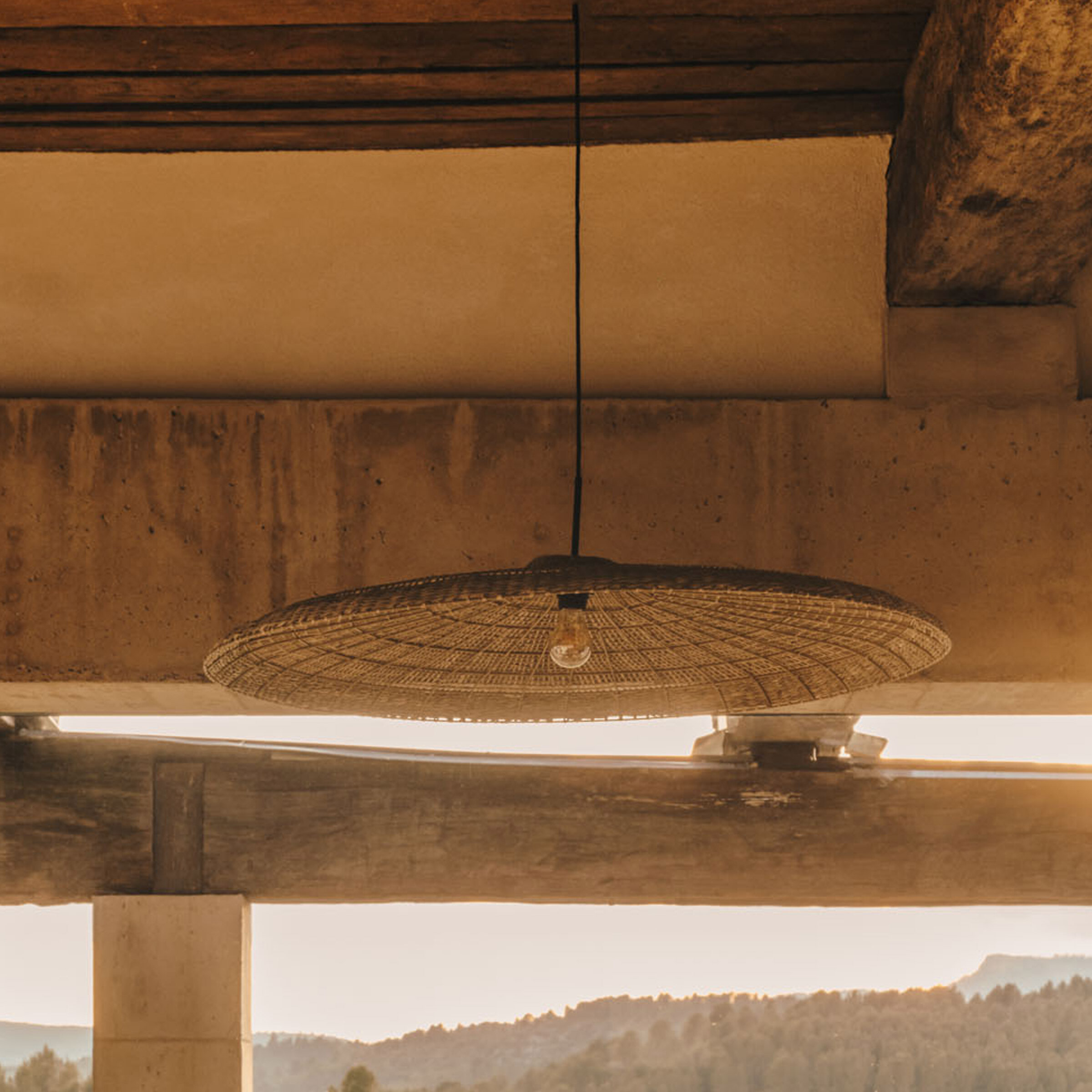 Kave Home Lampenkap Cruilles Zeegras, Ø100cm - Naturel