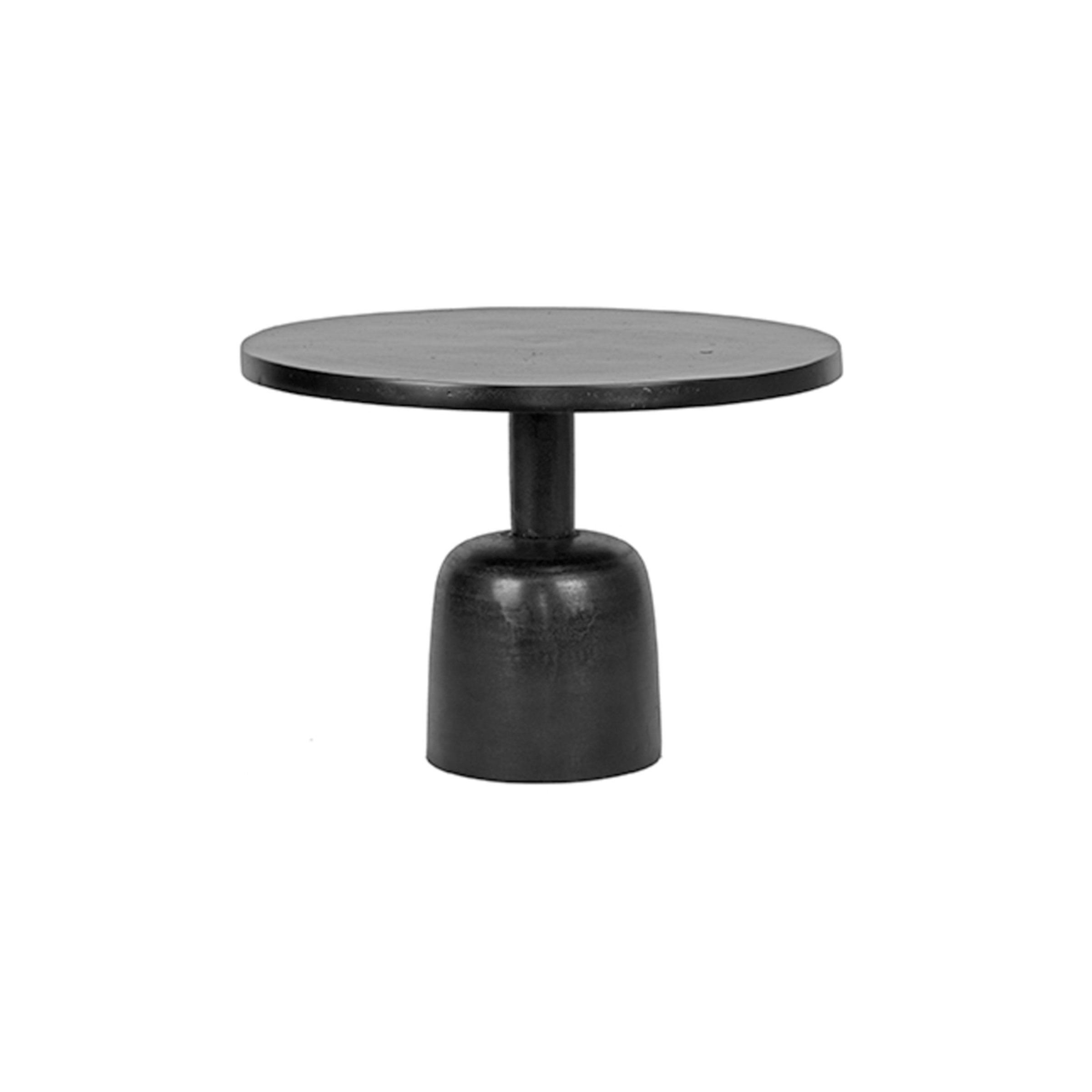 LABEL51 Bijzettafel Wink 50cm - Zwart - Rond