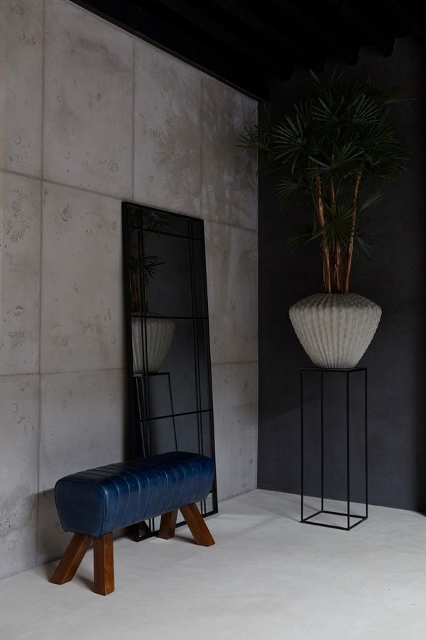 Light & Living Spiegel 'Rincon' 183 x 77cm, kleur Mat Zwart