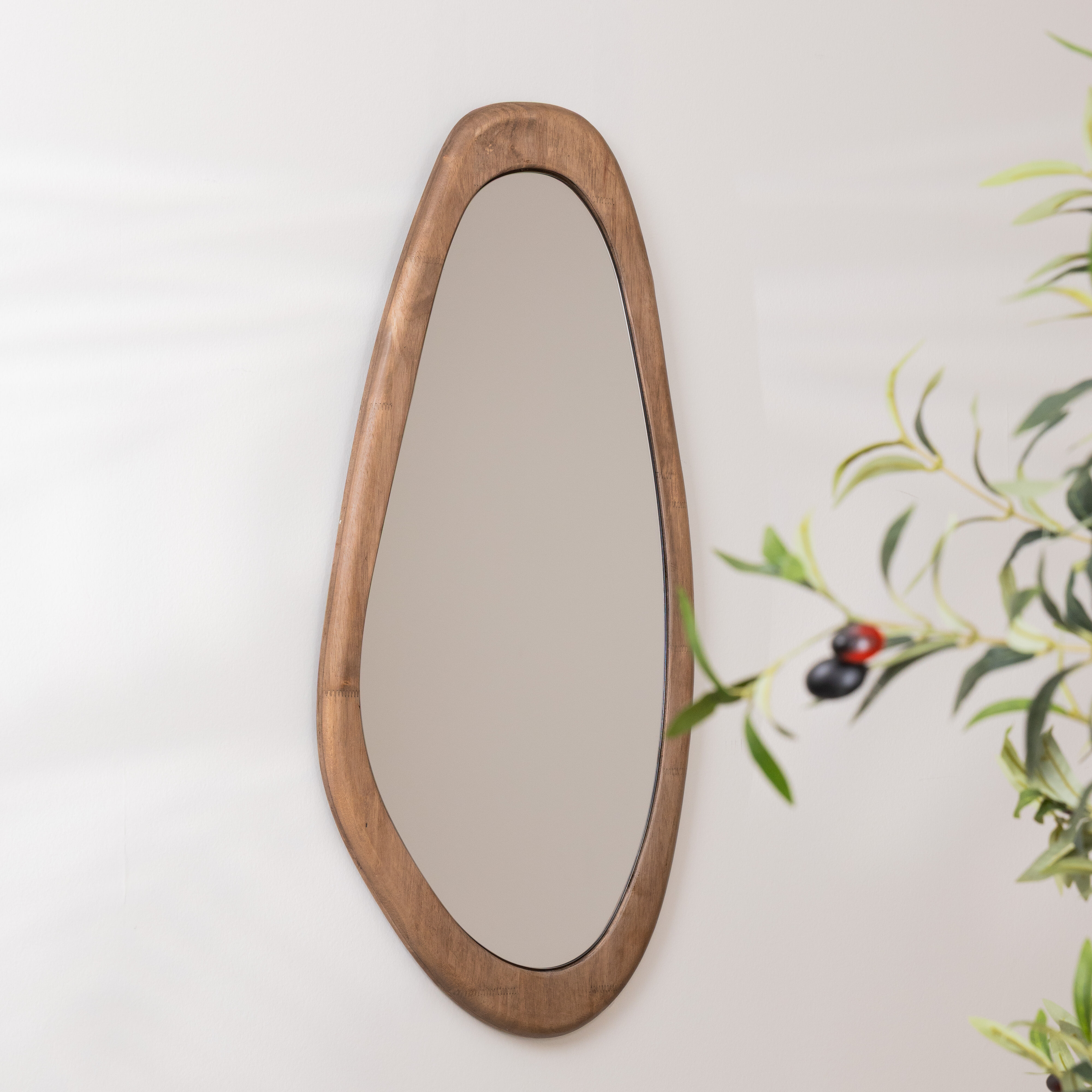 By-Boo Organische Spiegel 'Laban' Hout, 85 x 40cm