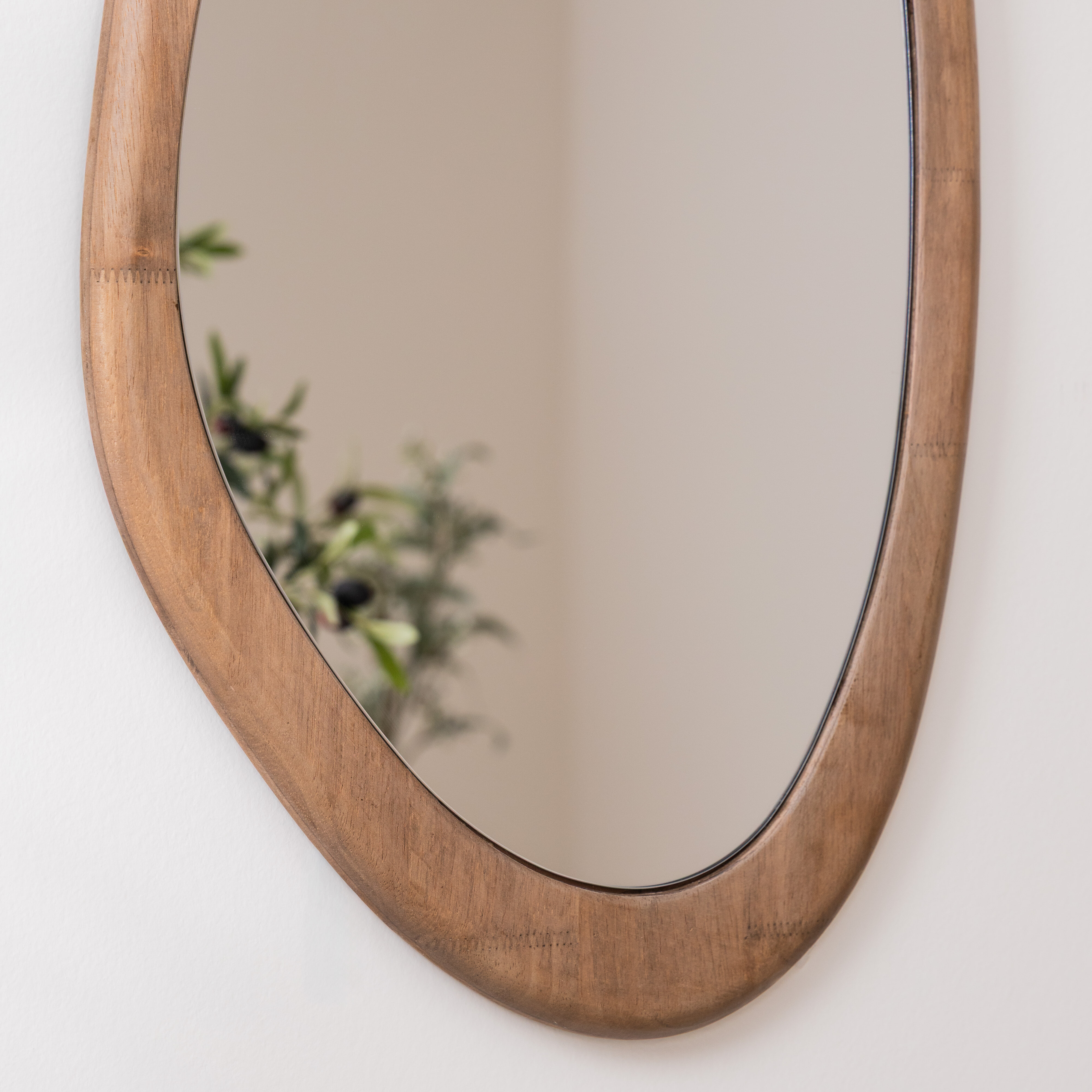 By-Boo Organische Spiegel 'Laban' Hout, 85 x 40cm