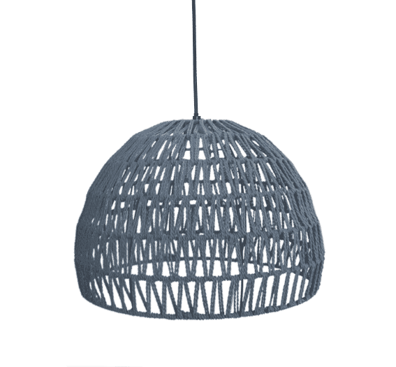 LABEL51 hanglamp 'Touw' small, kleur Lichtgrijs