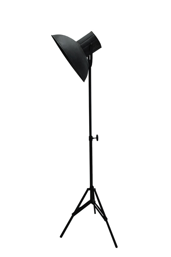 LABEL51 Industriële vloerlamp 'Factory', kleur Zwart