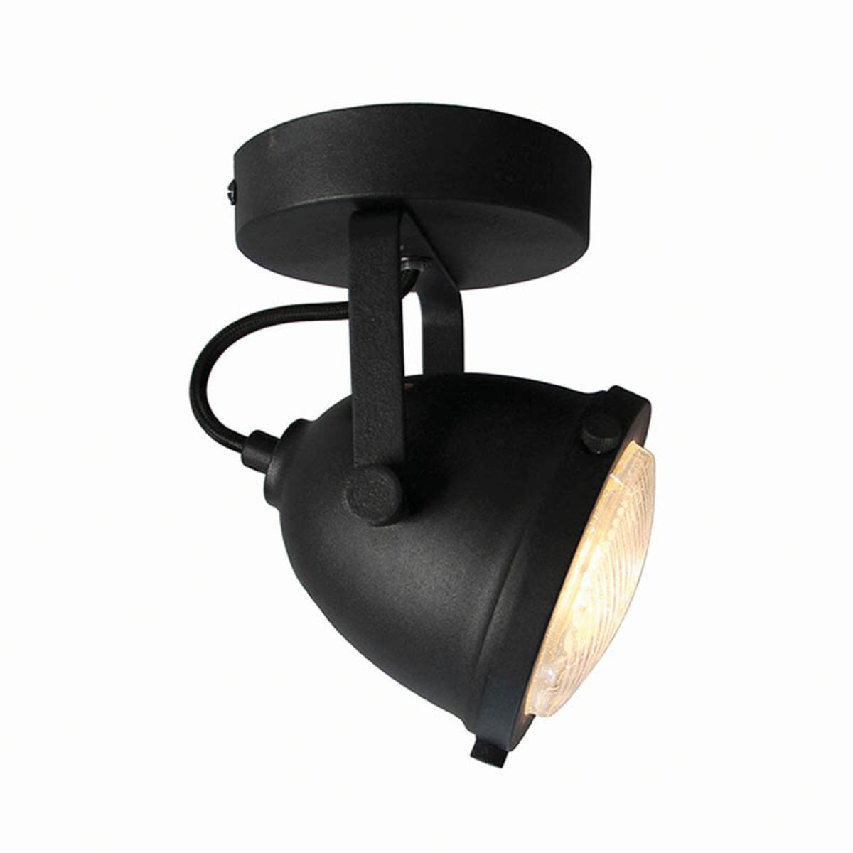 LABEL51 LED Spot 'Moto' 1-lichts, kleur zwart LABEL51 LED Spot 'Moto' 1-lichts, kleur zwart